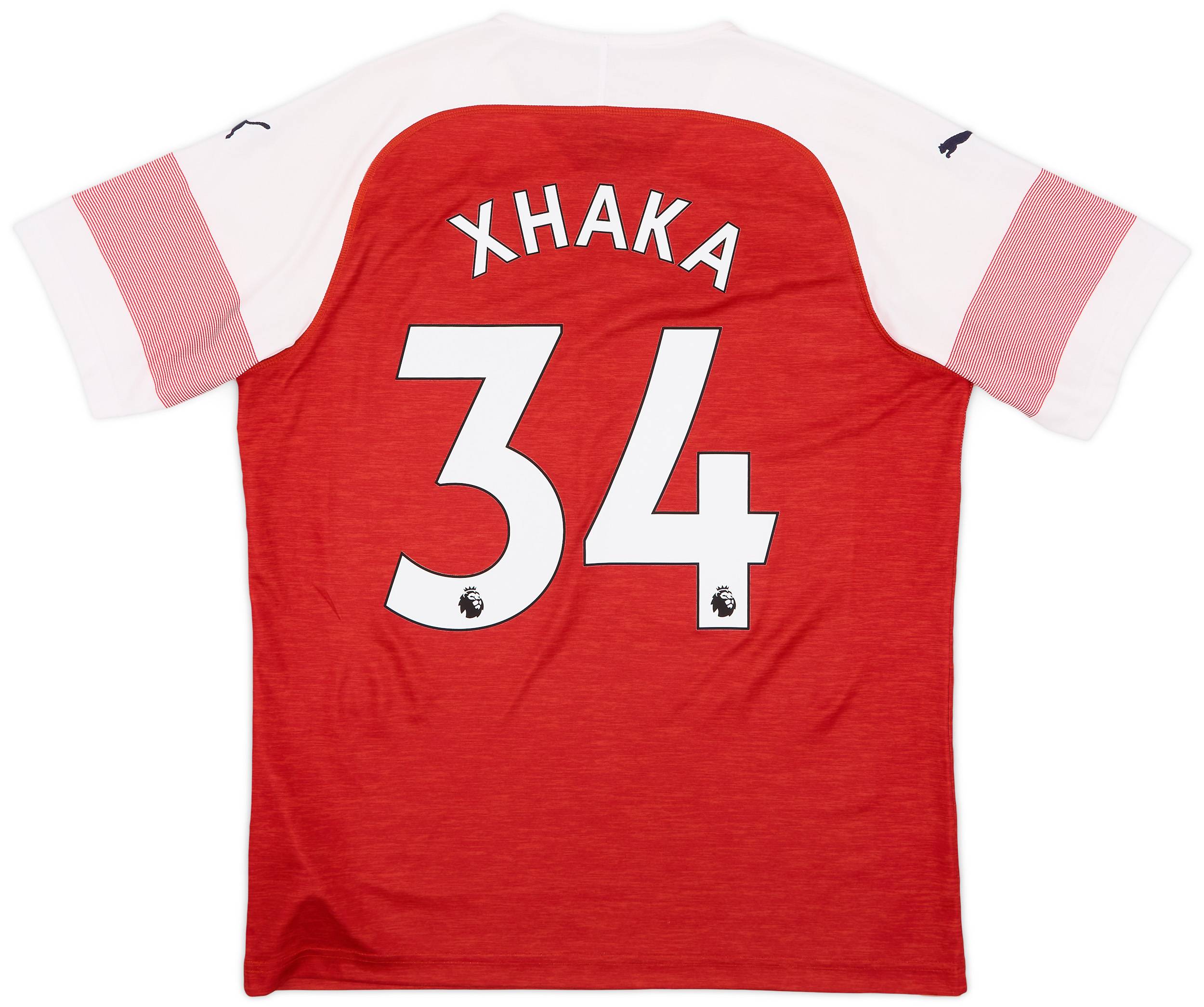 2018-19 Arsenal Home Shirt Xhaka #34 - 9/10 - (L)