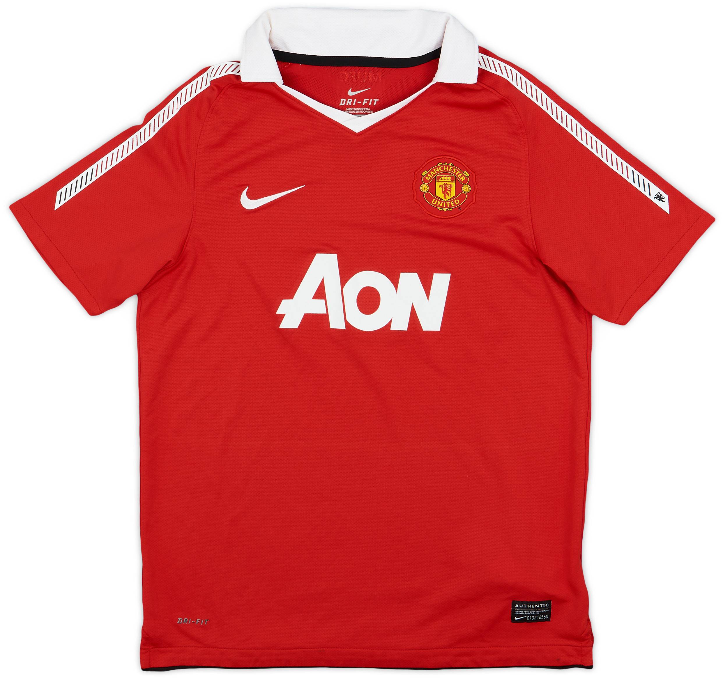 2010-11 Manchester United Home Shirt - 9/10 - (L.Boys)