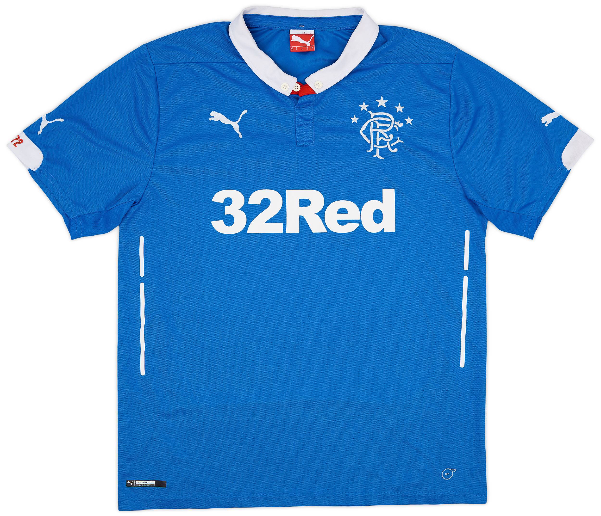 2014-15 Rangers Home Shirt - 8/10 - (L)