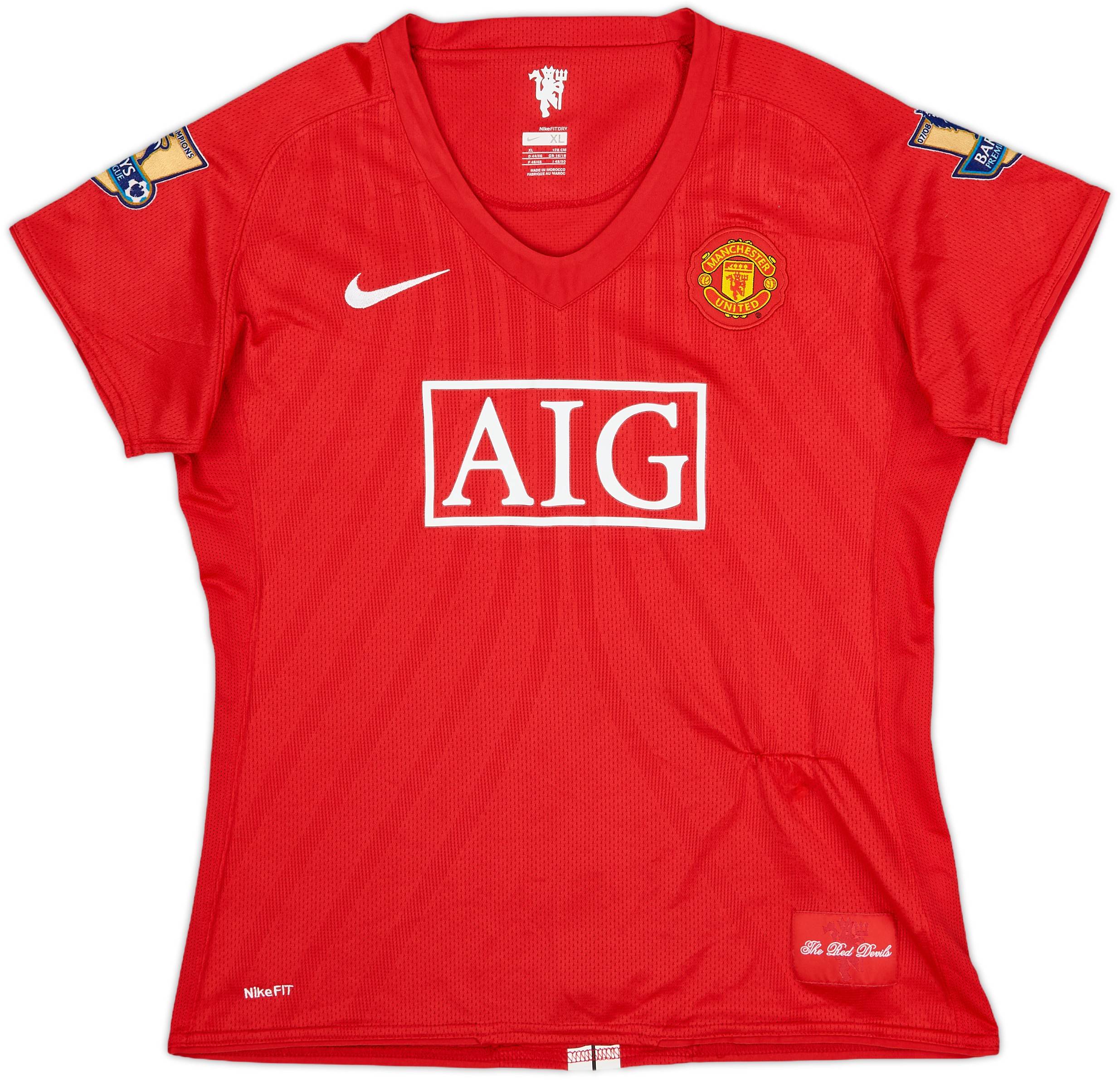 2007-09 Manchester United Home Shirt Giggs #11 - 7/10 - (Women's XL)