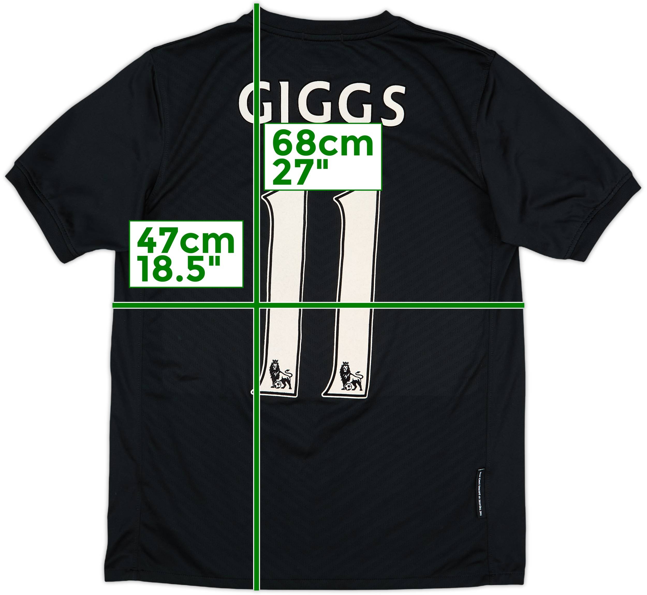 2009-10 Manchester United Away Shirt Giggs #11 - 8/10 - (XL.Boys)