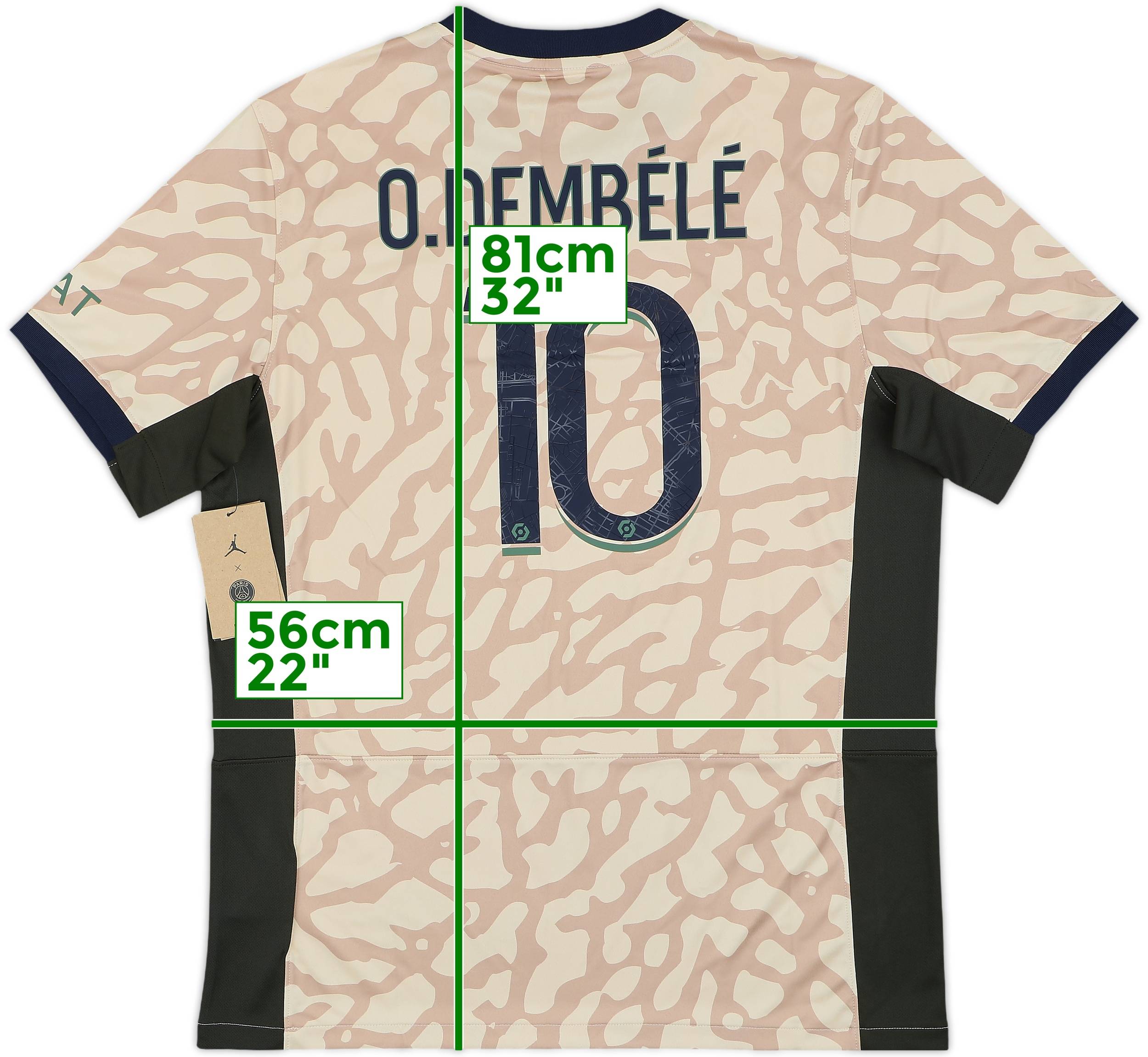 2023-24 Paris Saint-Germain Fourth Shirt O.Dembele #10 (L)