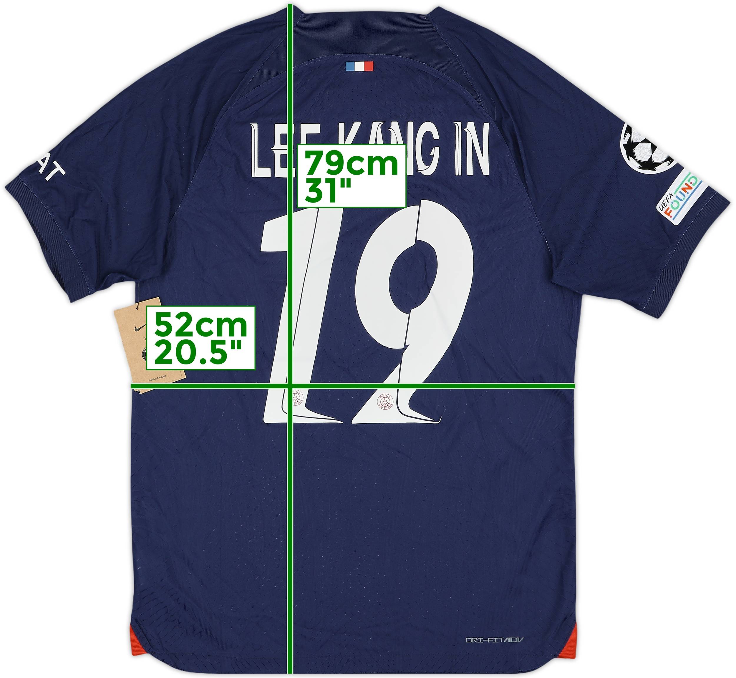 2023-24 Paris Saint-Germain Authentic Home Shirt Lee Kang In