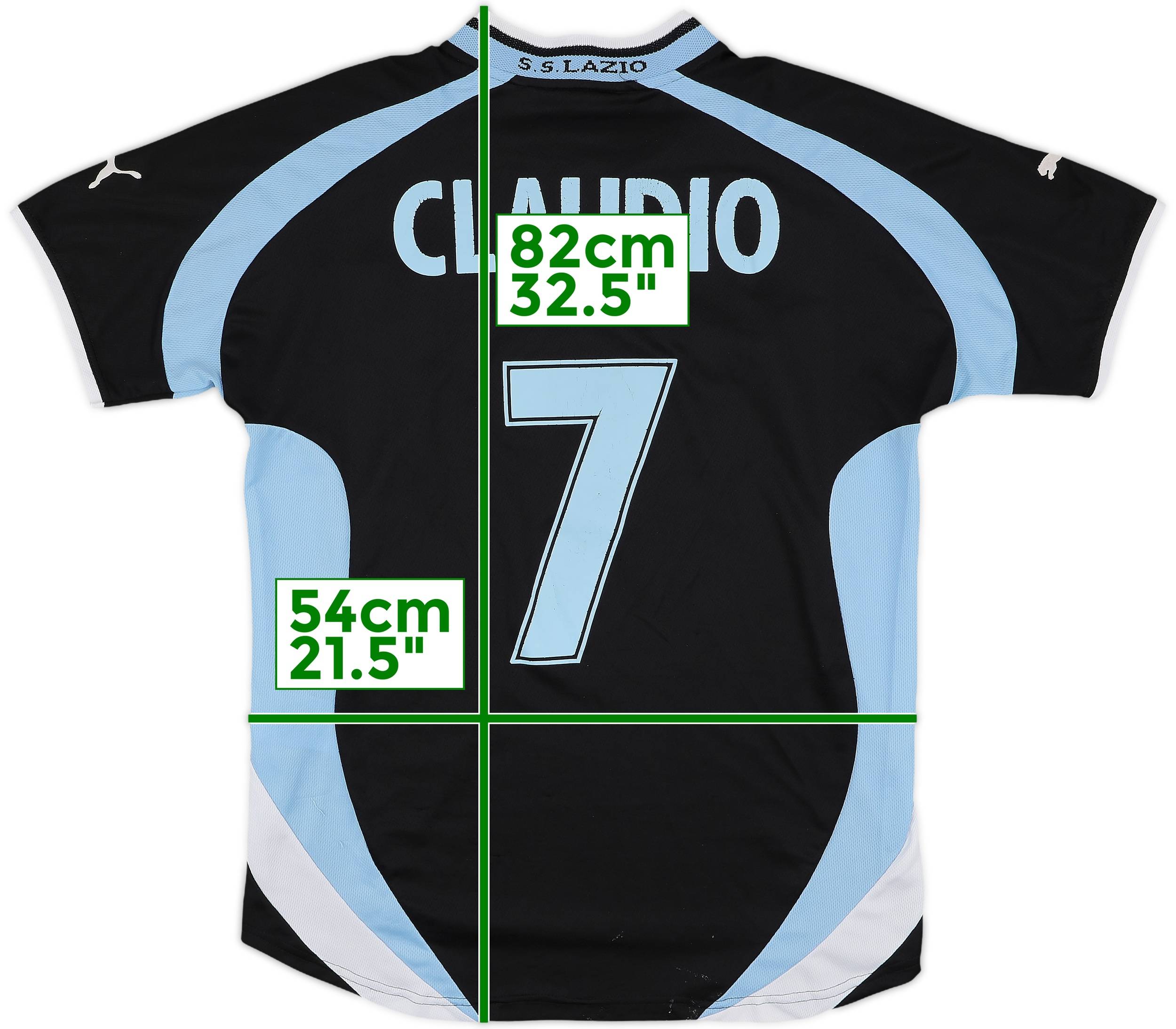 2000-01 Lazio Away Shirt Claudio #7 5/10 (M)