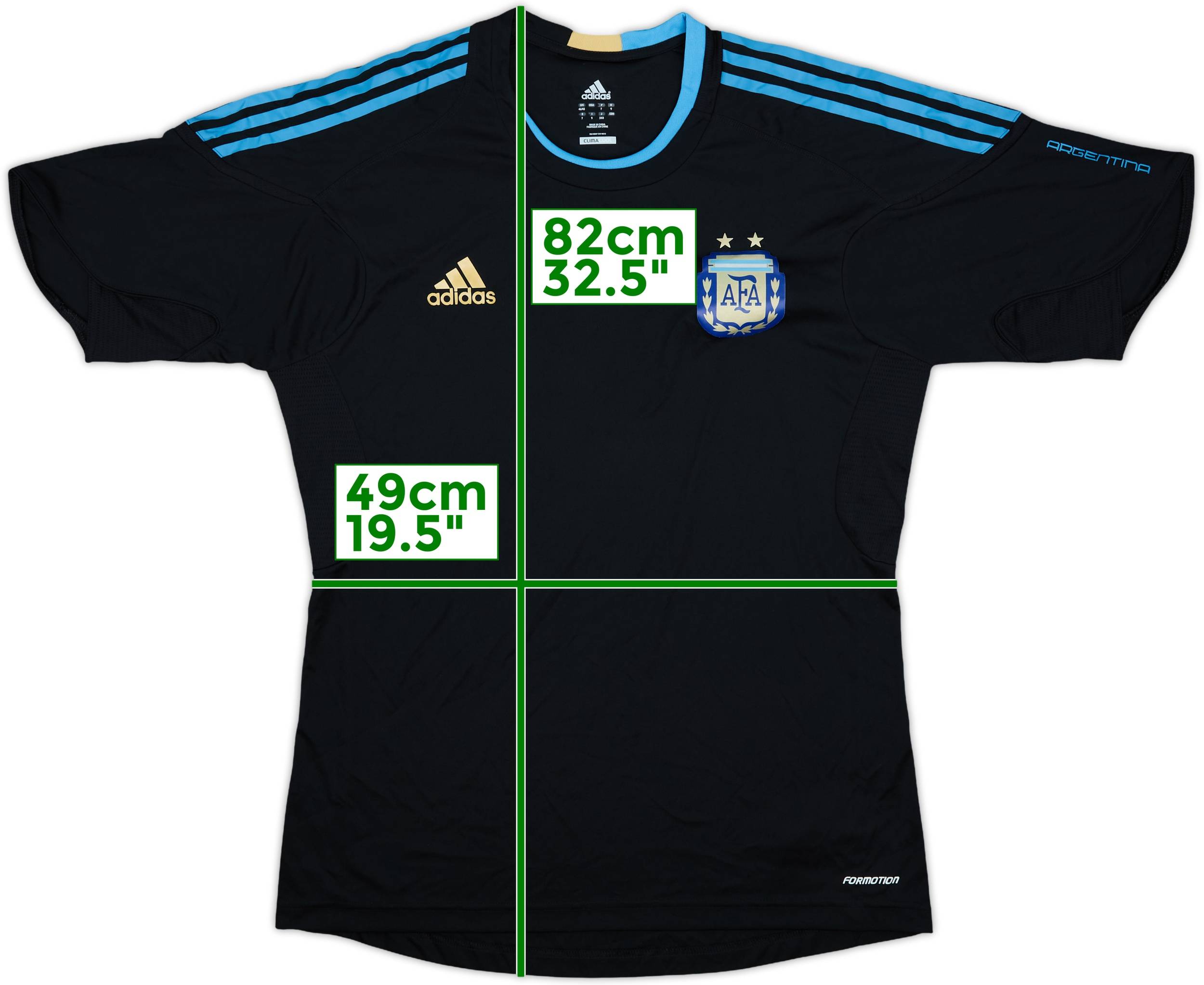 2009-10 Argentina adidas Formotion Training Shirt - 7/10 - (XL)
