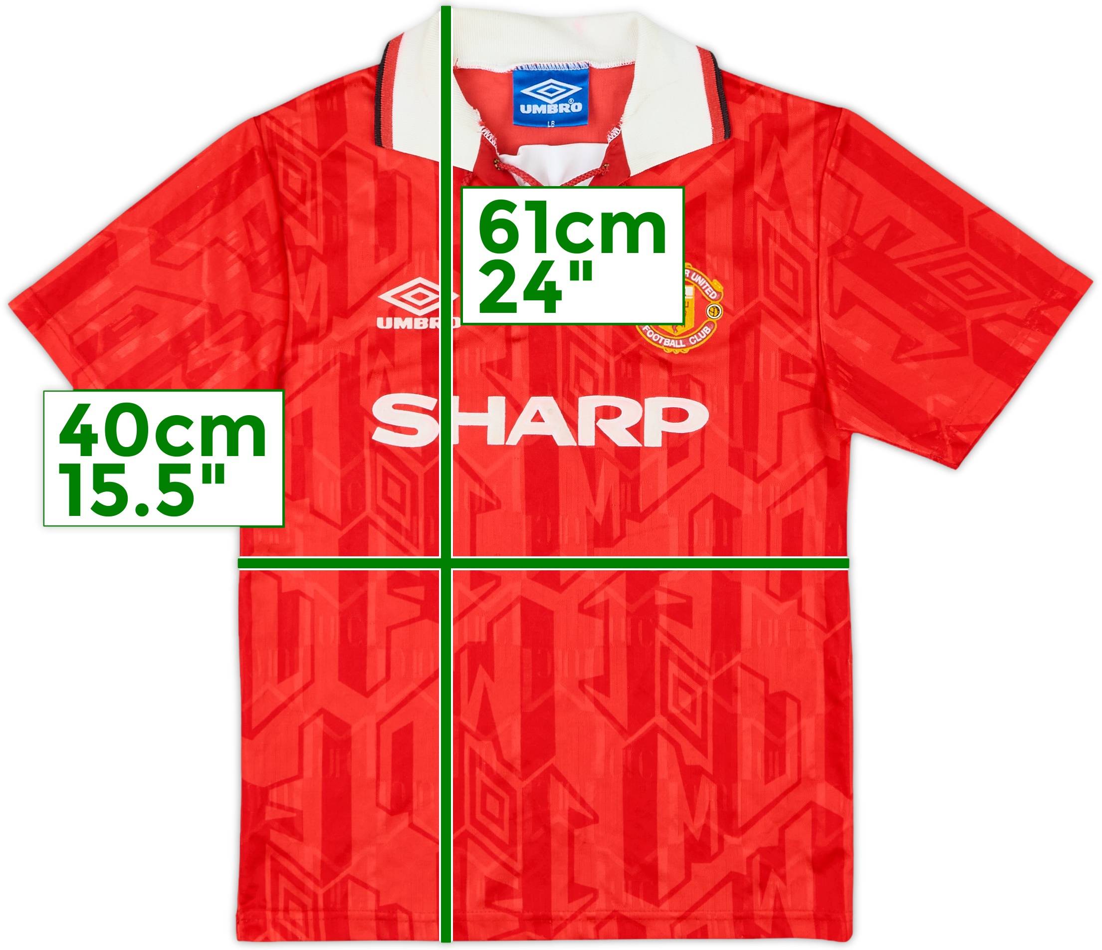 ウェア UMBROManchester United 92-94 home kit 92-94 Manchester United Umbro Home Shirt Genuine | eBay