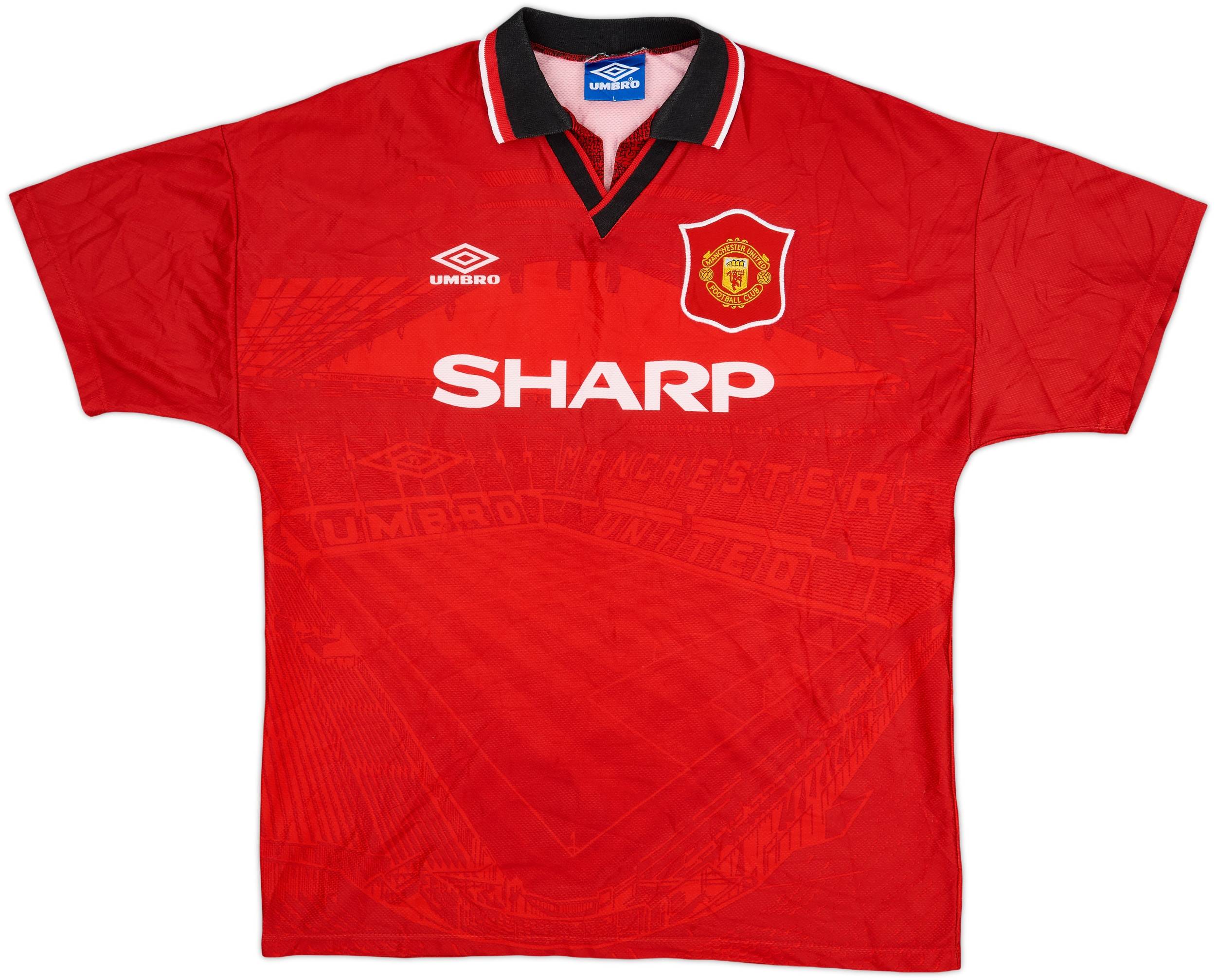 1994-96 Manchester United Home Shirt Giggs #11 - 7/10 - (L)