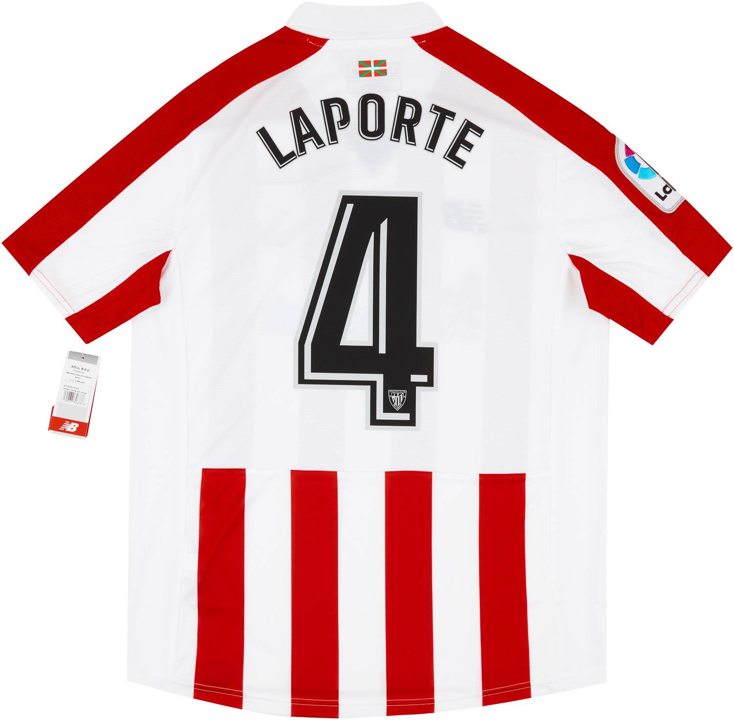 2017-18 Athletic Bilbao Home Shirt Laporte #4