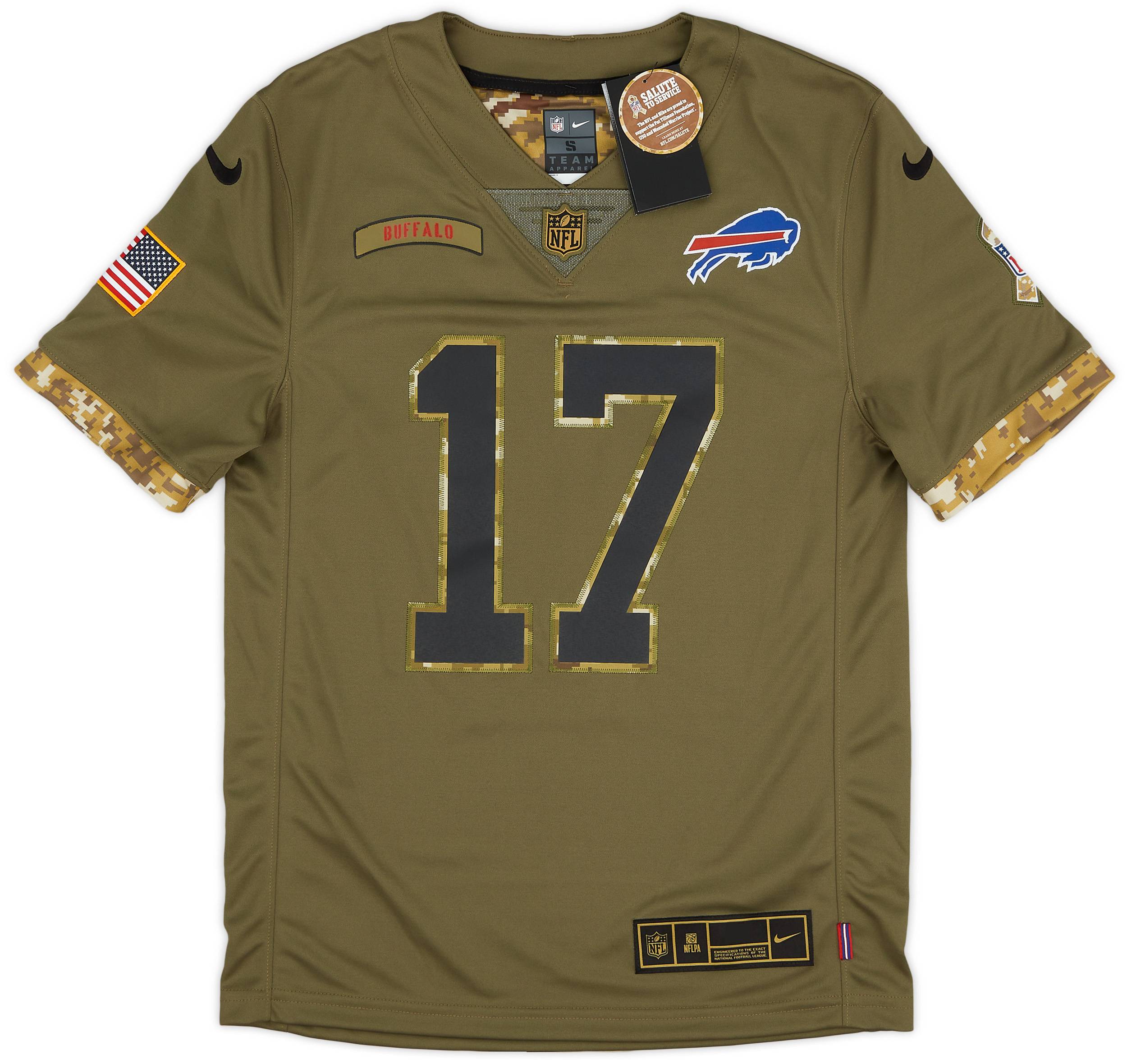 2022 Buffalo Bills Allen 17 Nike Salute to Service Limited Jersey S