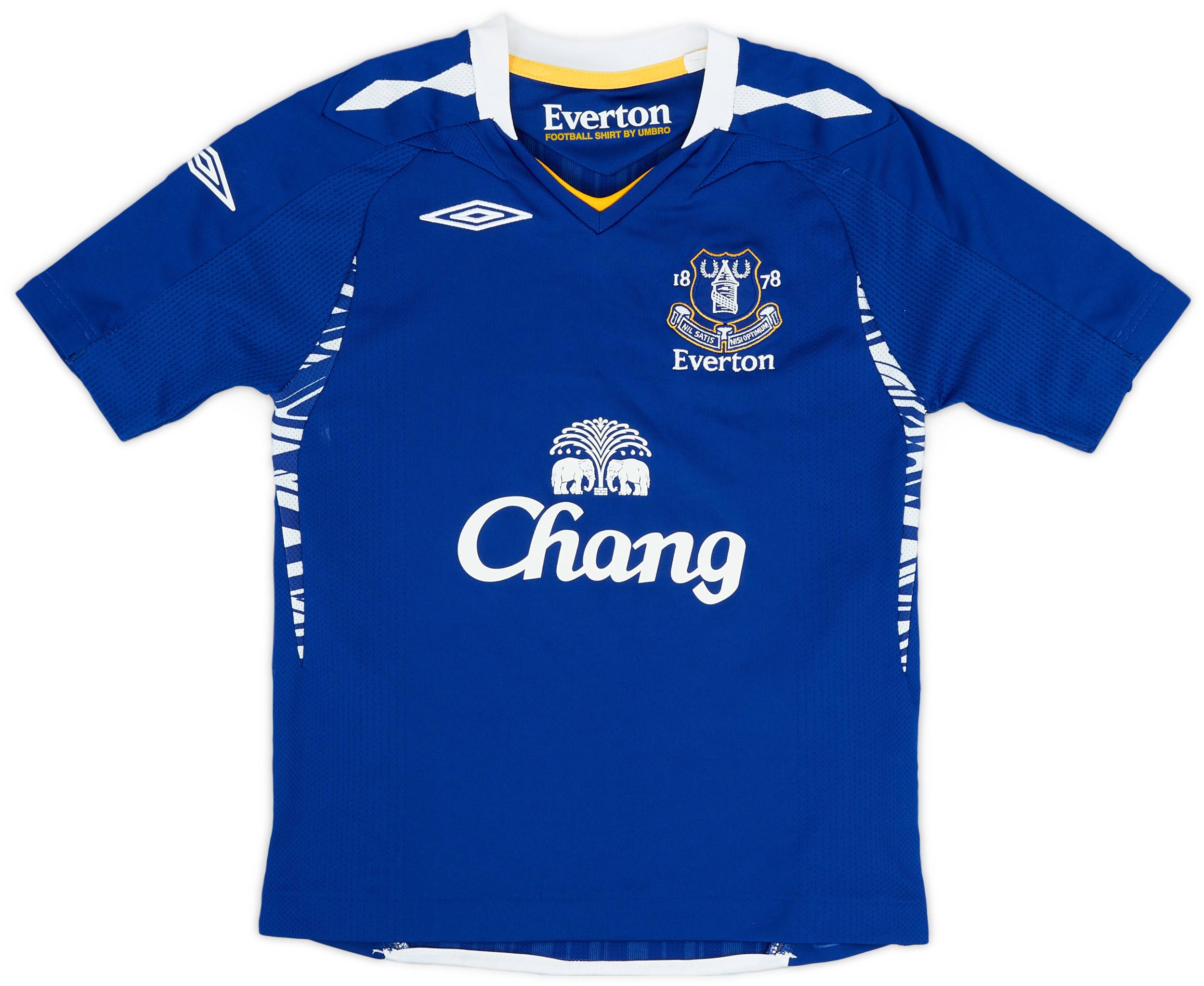 【別倉庫からの配送】 2007-08 Everton (S.Boys) - 9/10 - Shirt Home ウェア