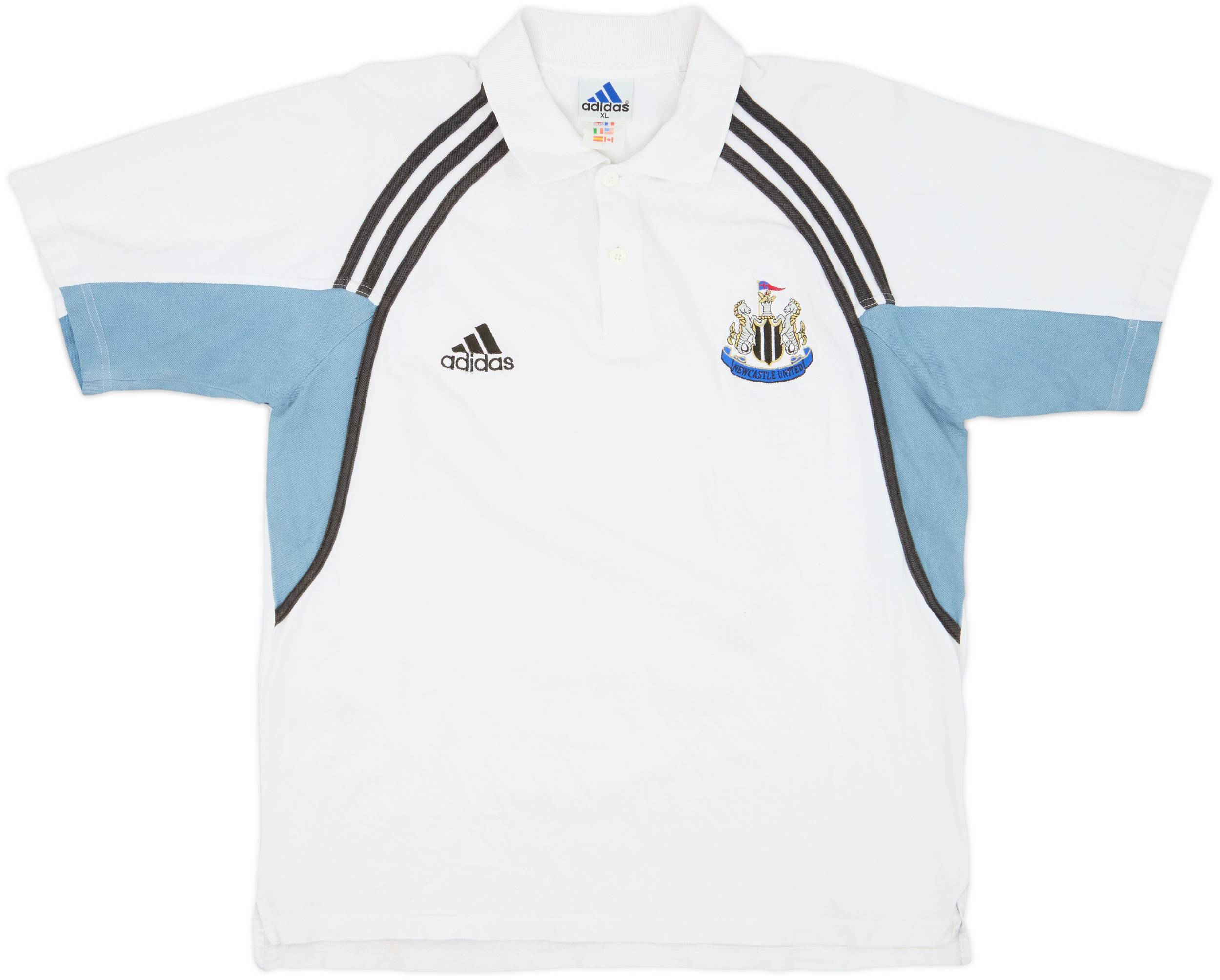 2000-01 Newcastle United adidas Polo Shirt - 8/10 - (XL)