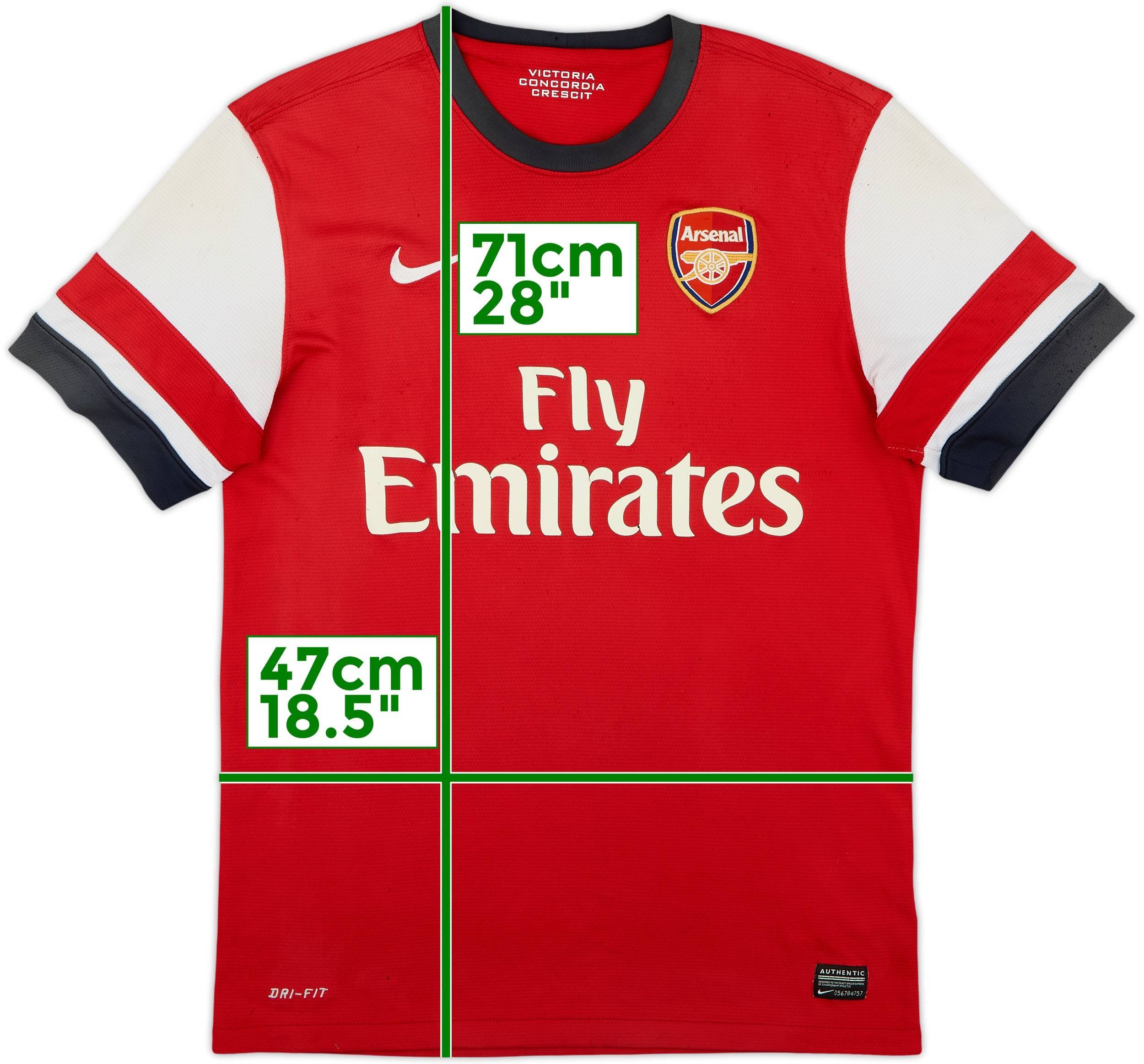2012-14 Arsenal Home Shirt - 4/10 - (M)