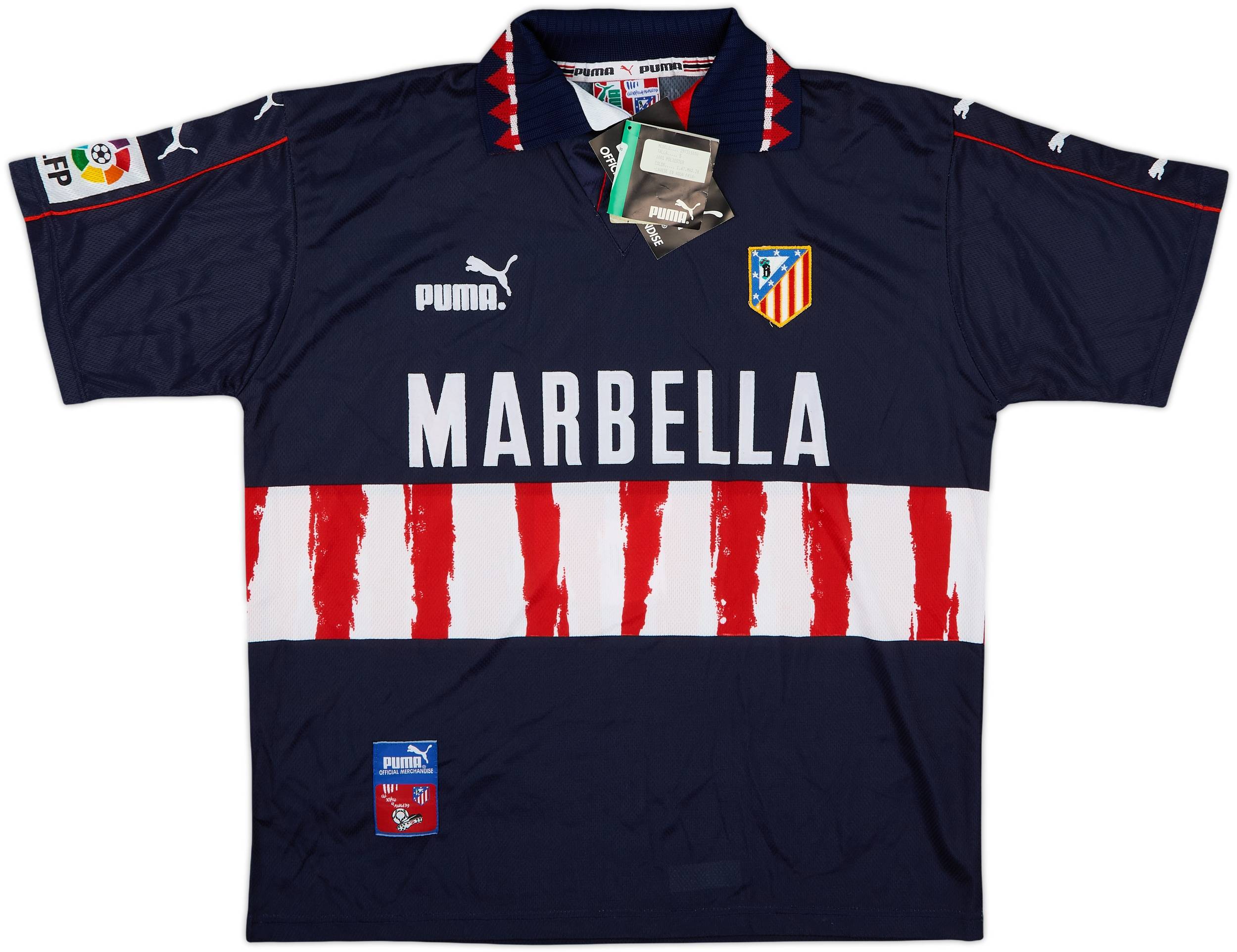 1997-98 Atletico Madrid Away Shirt Vieri #9 (S)