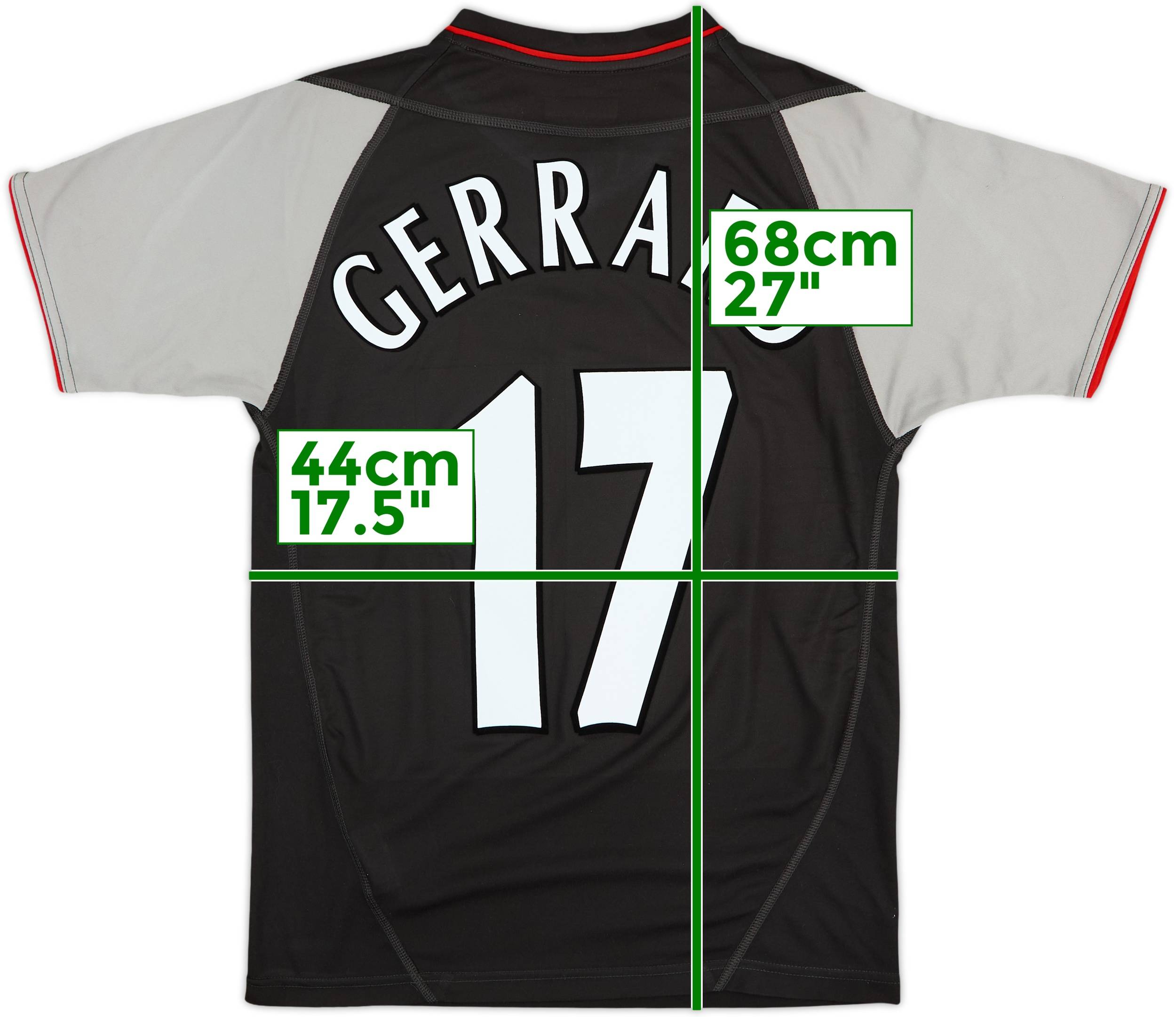 2002-04 Liverpool Away Shirt Gerrard #17 - 10/10 - (Y)