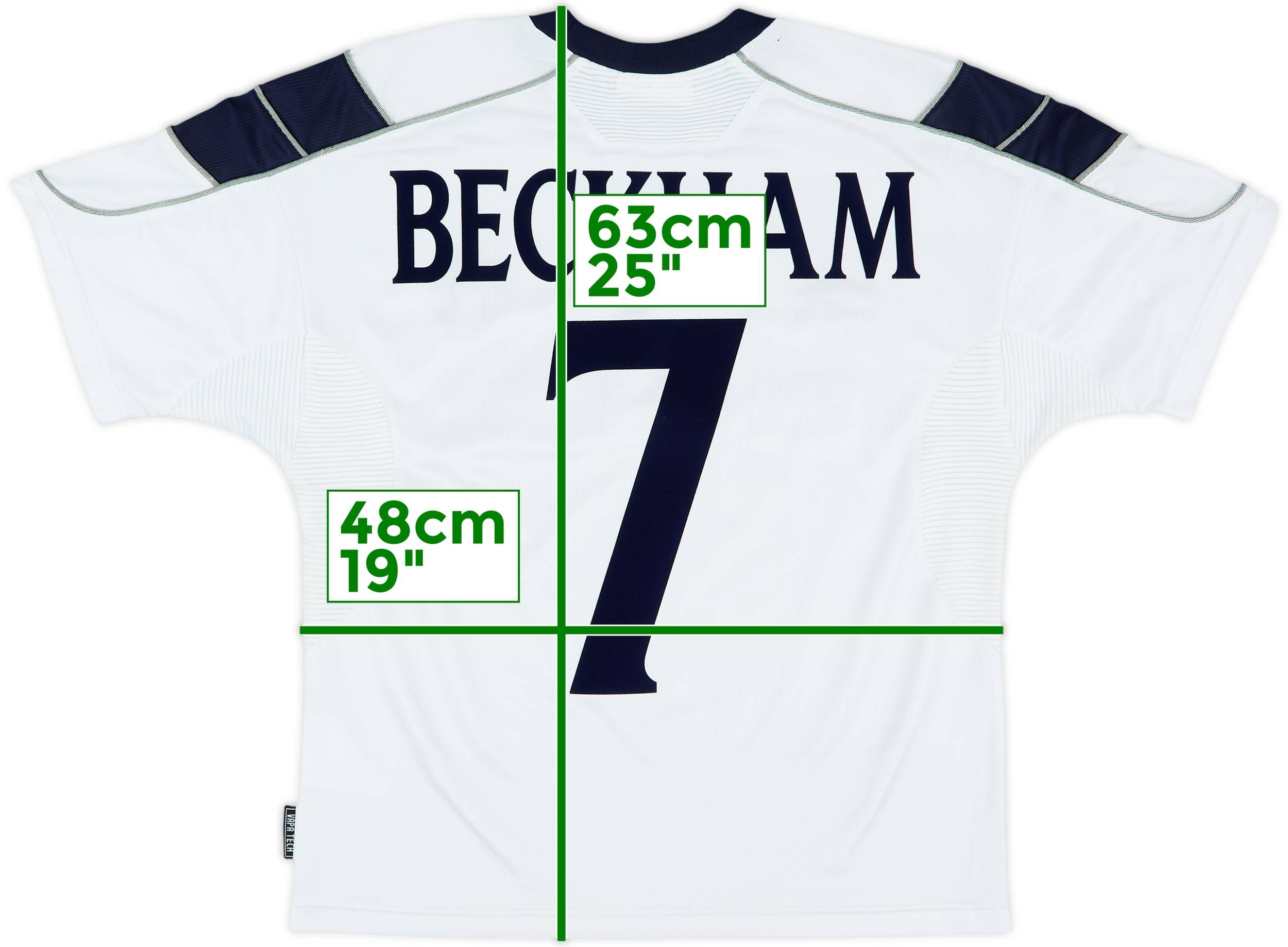 1999-00 Manchester United Third Shirt Beckham #7 - 8/10 - (Y)