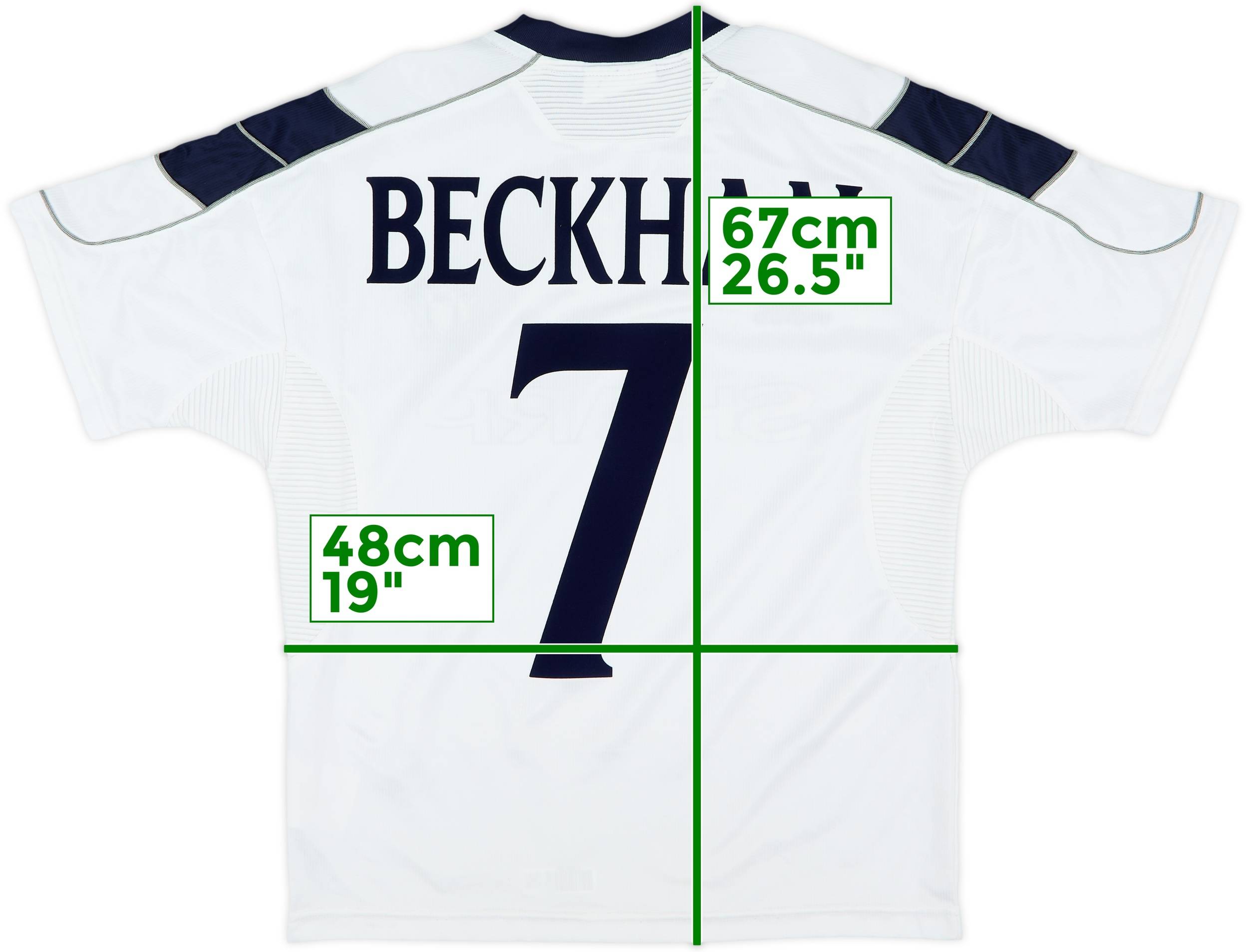 1999-00 Manchester United Third Shirt Beckham #7 - 8/10 - (Y)