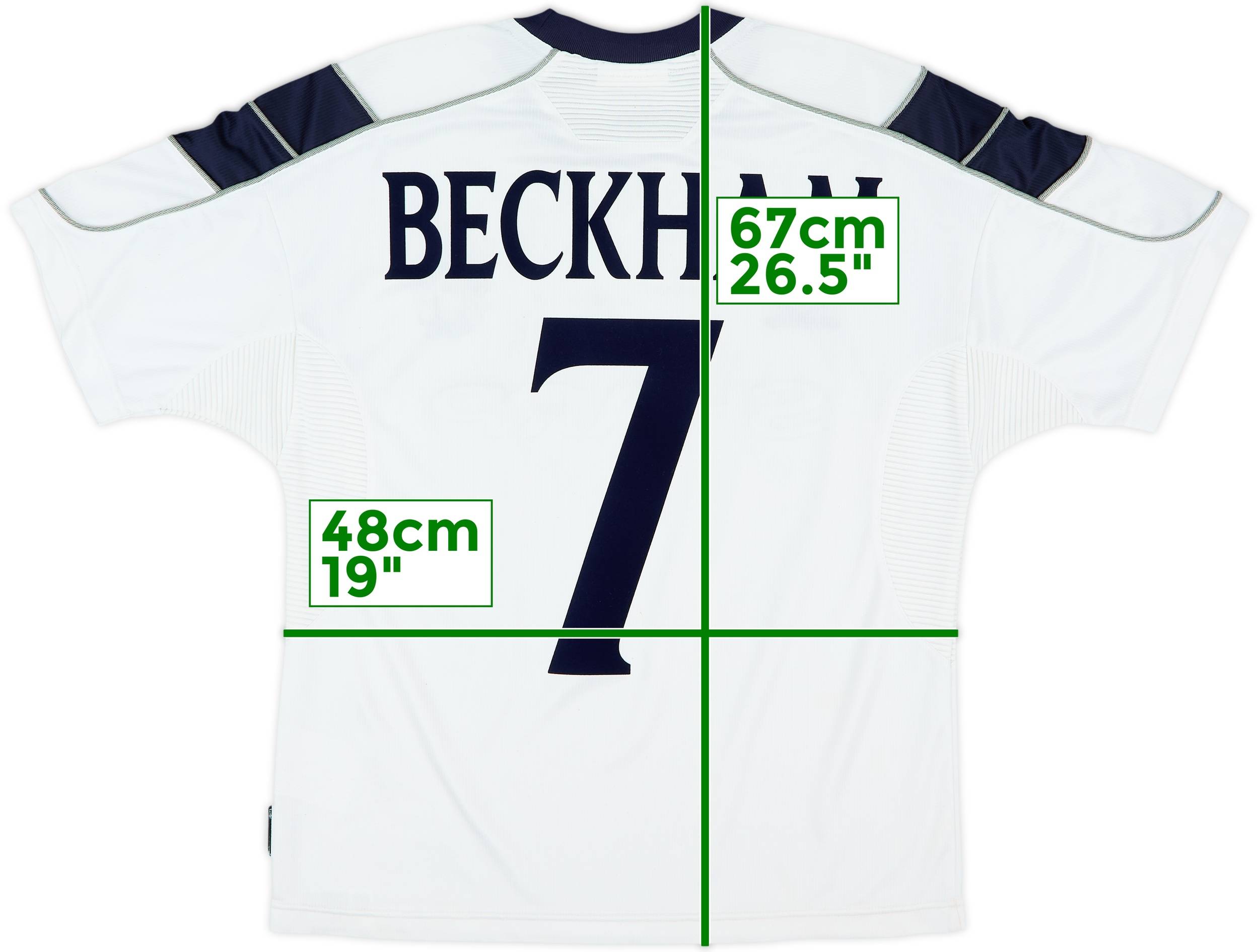 1999-00 Manchester United Third Shirt Beckham #7 - 8/10 - (Y)