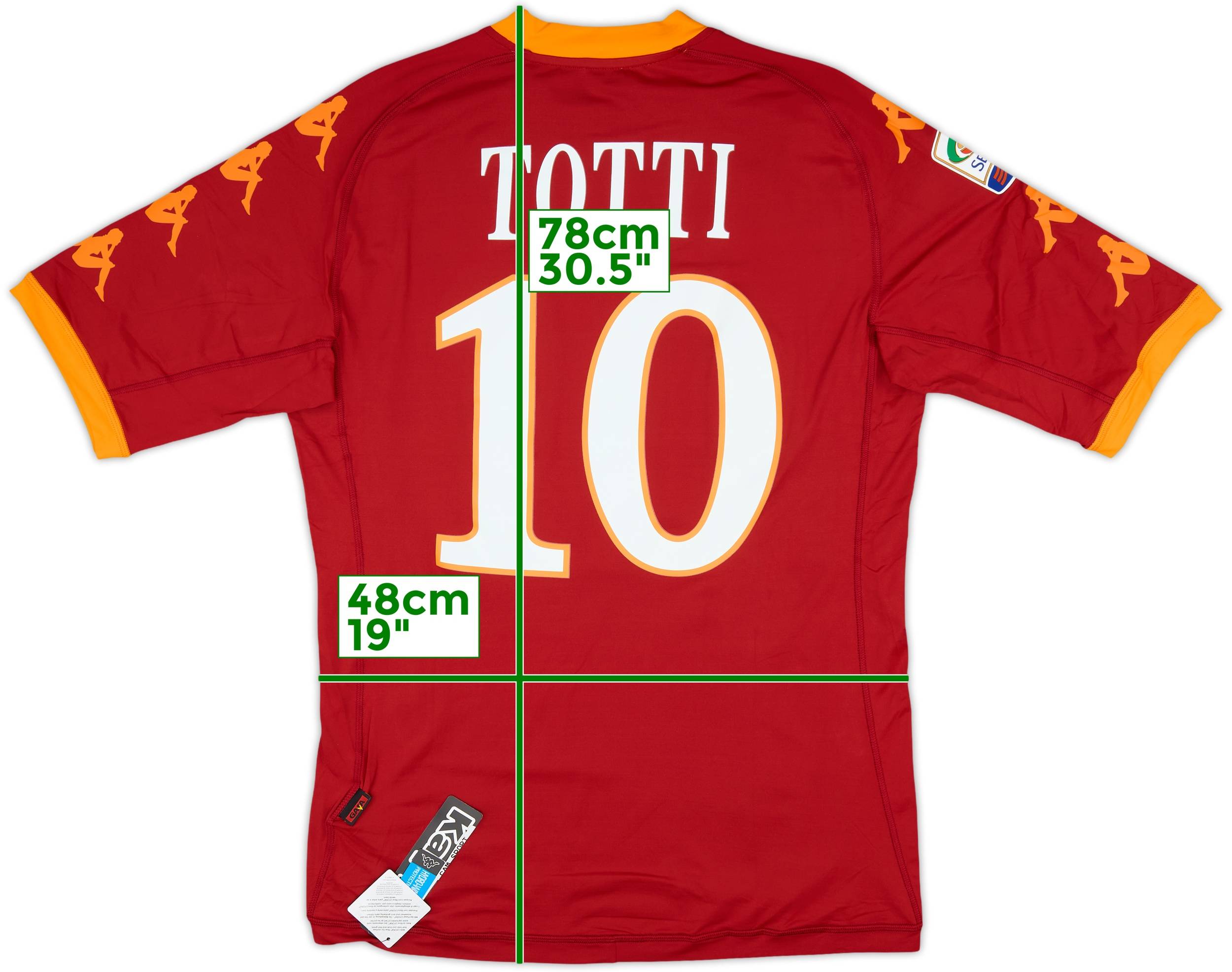 2010-11 Roma Home Shirt Totti #10 (XL)