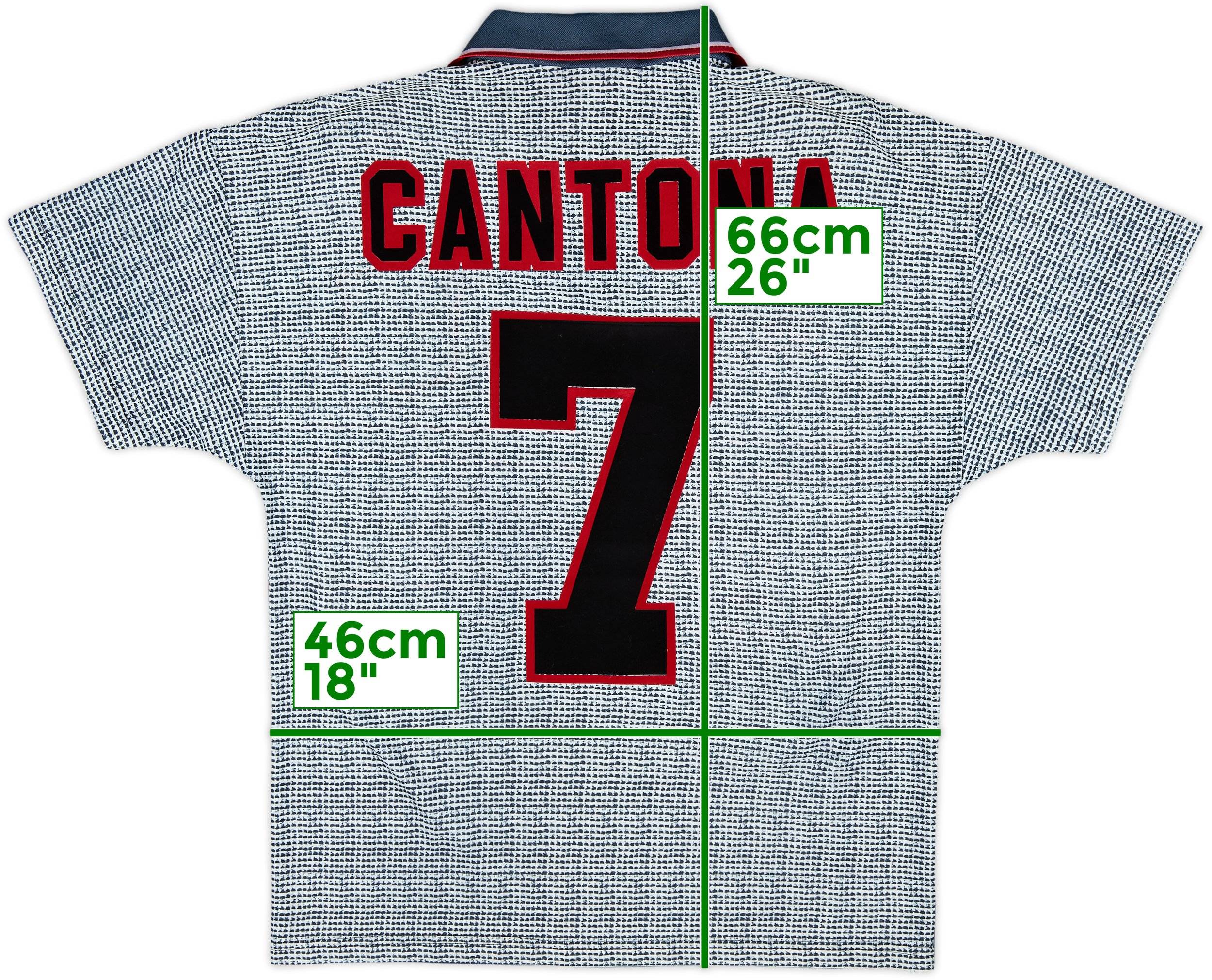 1995-96 Manchester United Away Shirt Cantona #7 - 10/10 - (Y)