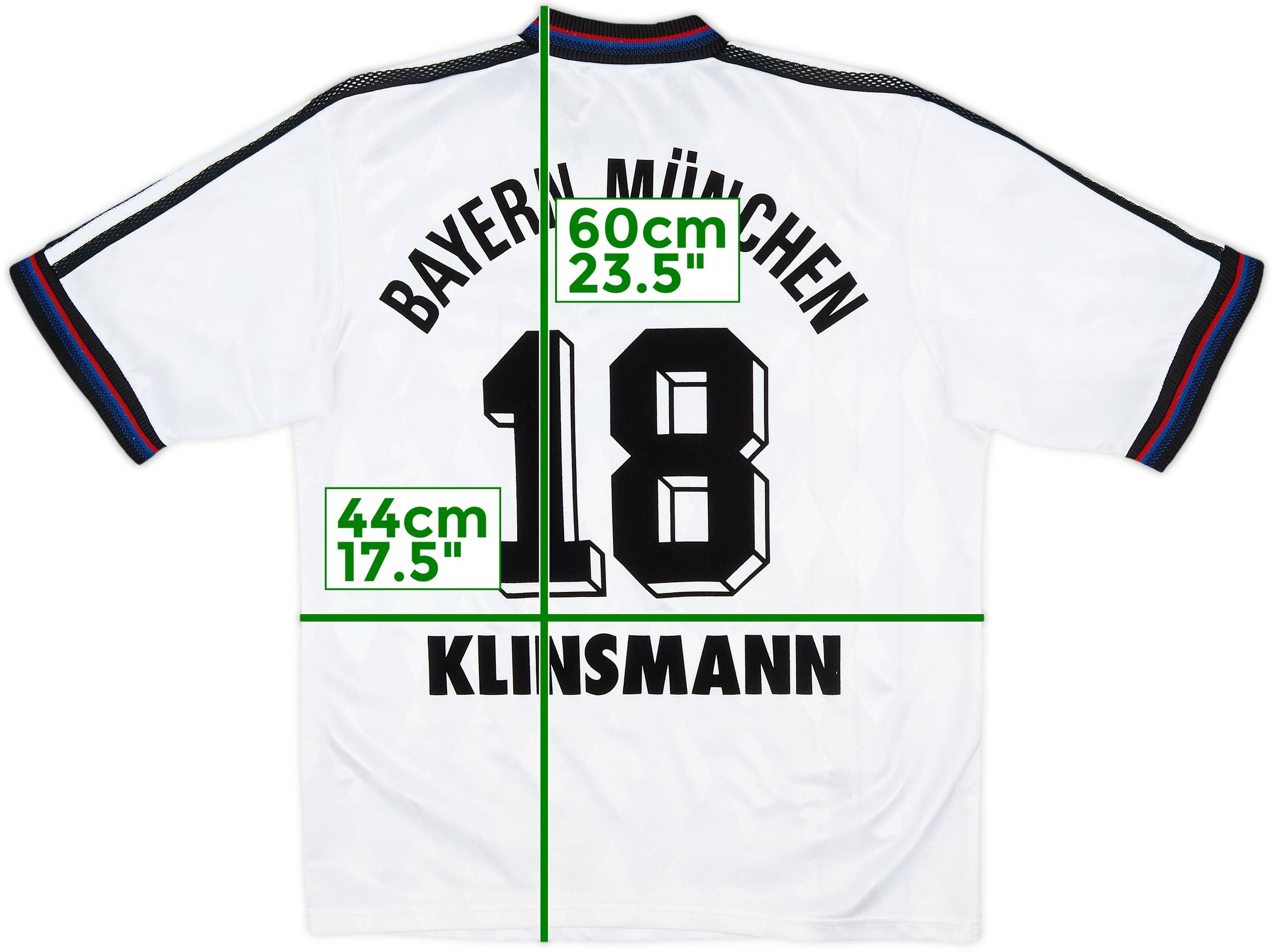みんと88 1996-98 Bayern Munich Away Shirt Klinsmann #18 - 8/10 - (Y)