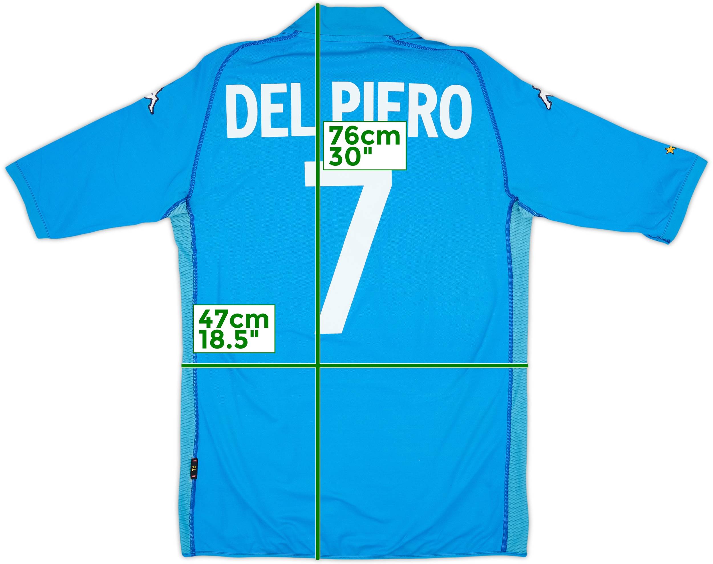 当時物✨DEL PIERO #7 イタリア代表 青 3つ星 ユニフォーム 当時物✨DEL PIERO #7 イタリア代表 青 3つ星 ユニフォーム