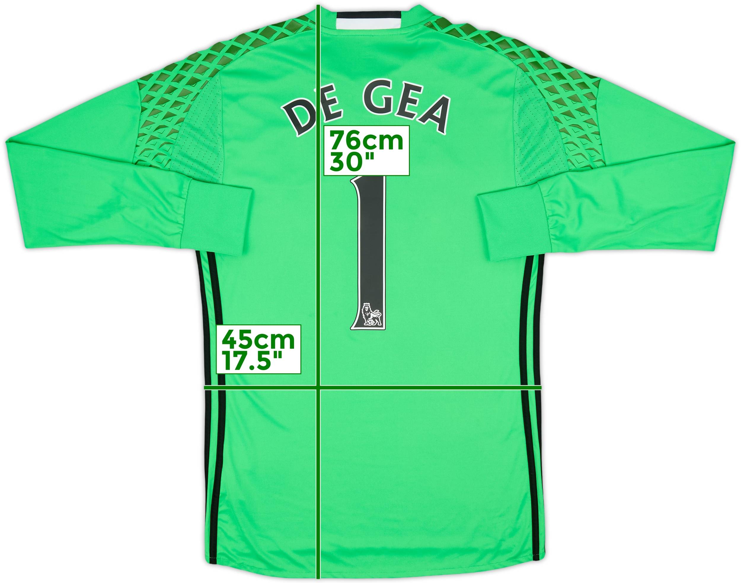 2016-17 Manchester United GK Shirt De Gea #1 - 9/10 - (S)