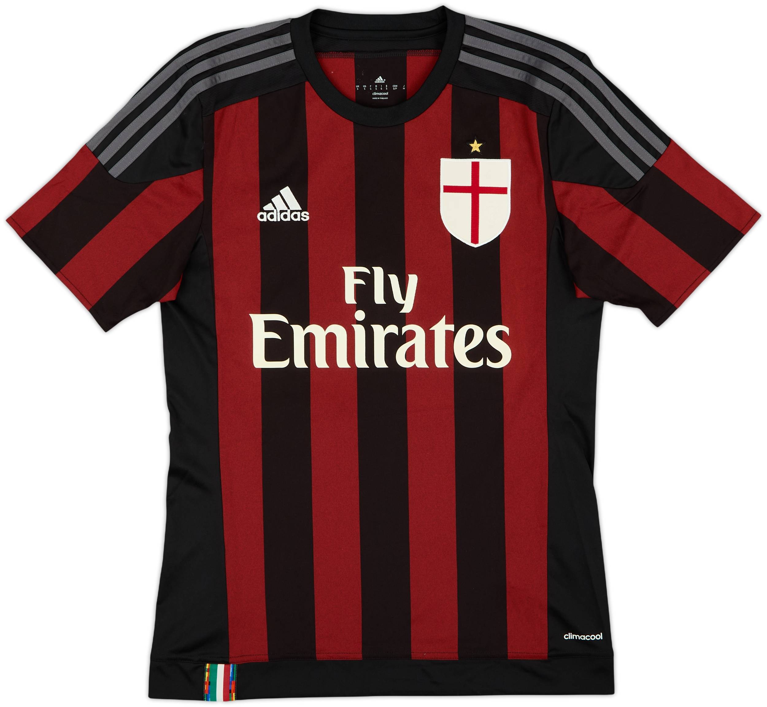 2015-16 AC Milan Home Shirt Balotelli #45 - 8/10 - (S)