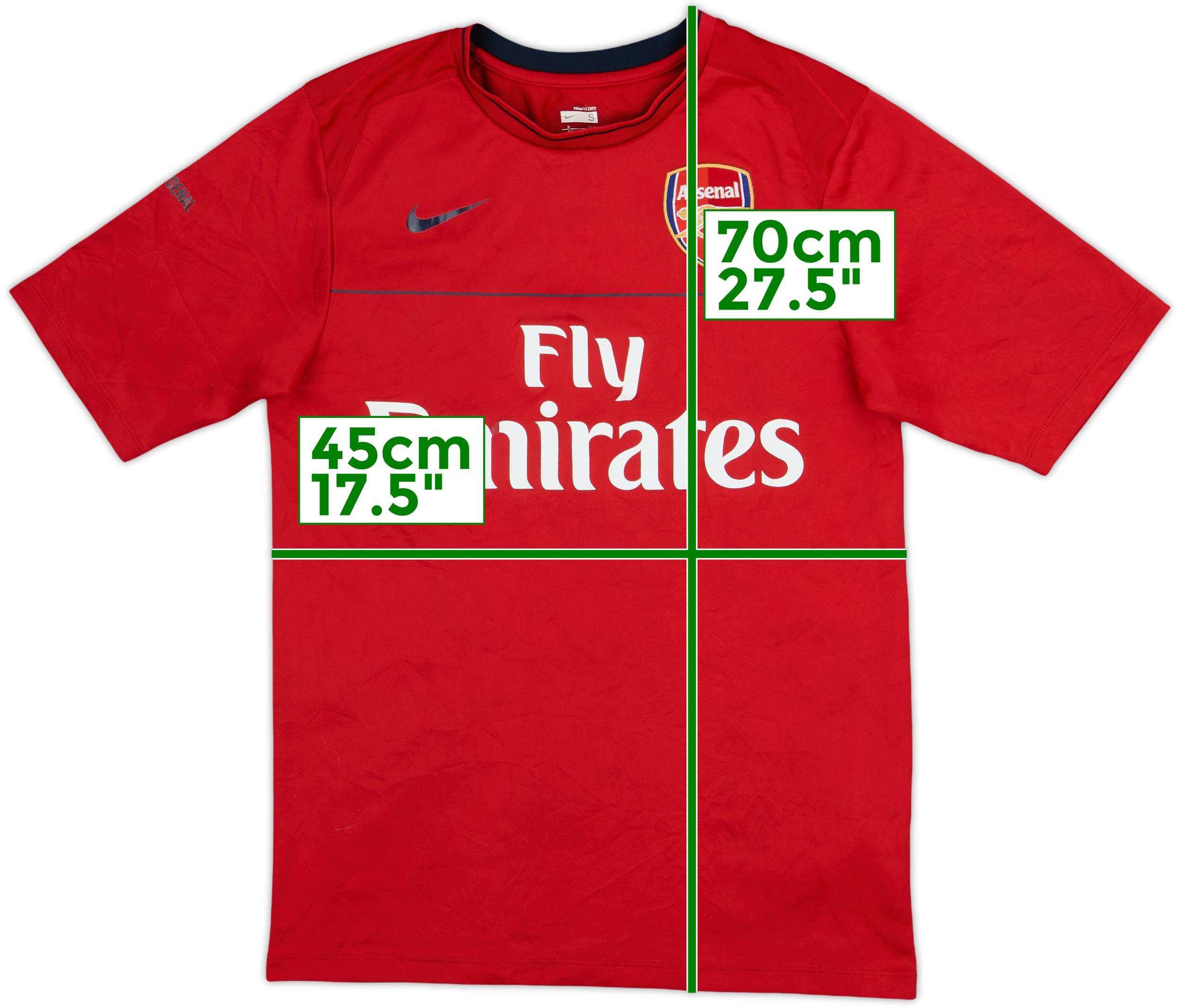 2008-09 Arsenal Nike Training Shirt - 7/10 - (S)