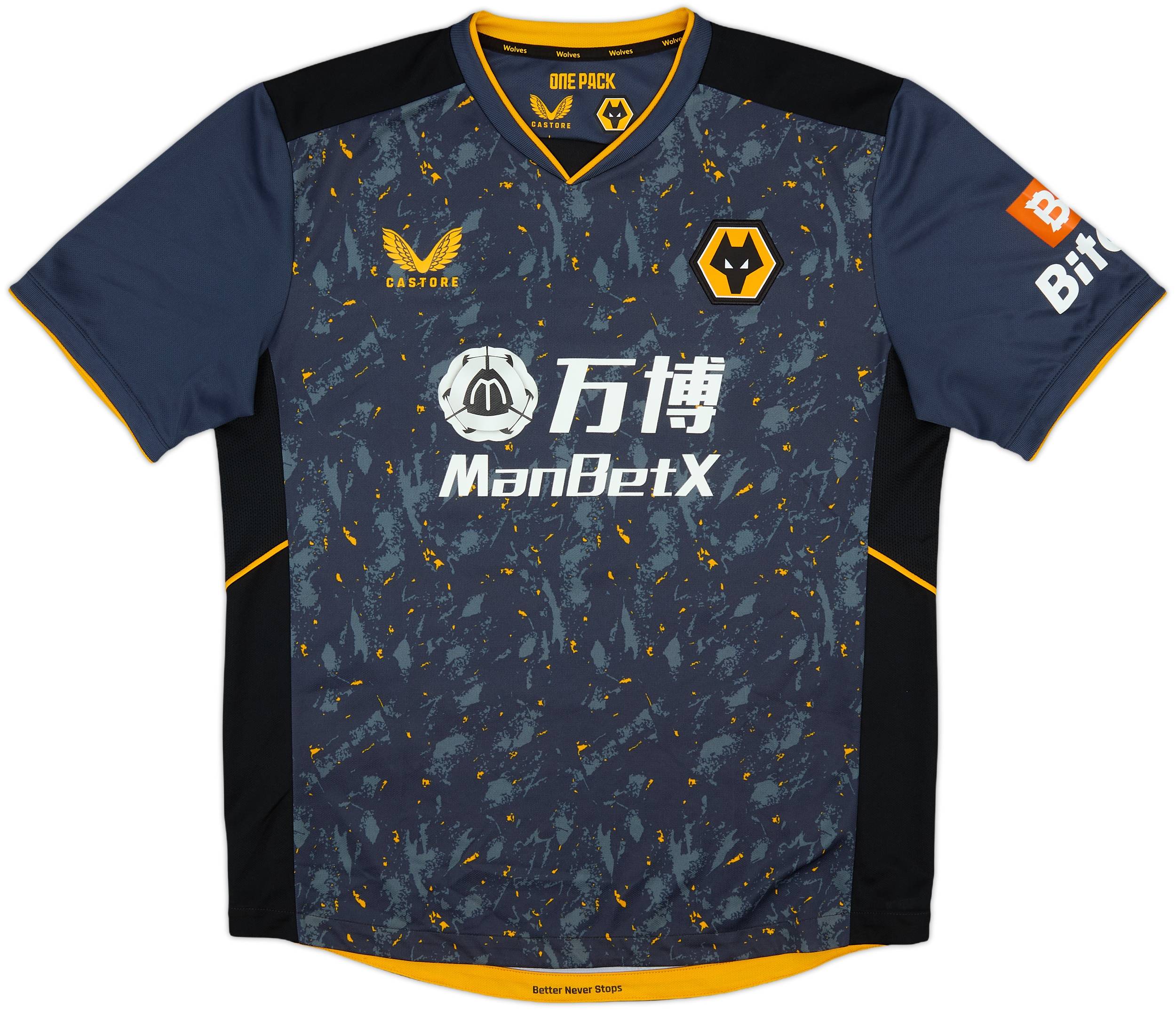 2021-22 Wolves Away Shirt J.Moutinho #28 - 9/10 - (L)