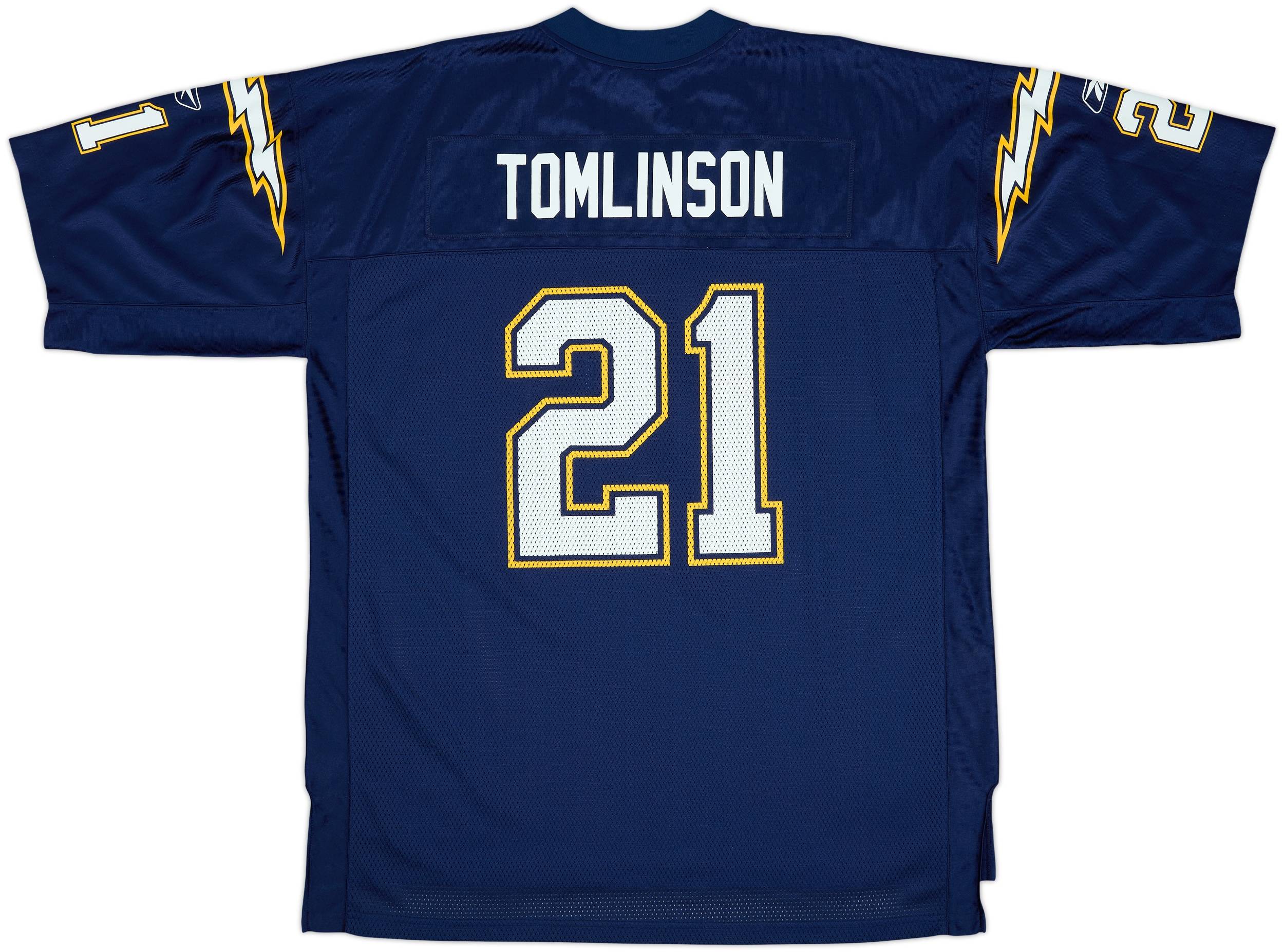 2002-04 San Diego Chargers Tomlinson #21 Reebok On Field Home