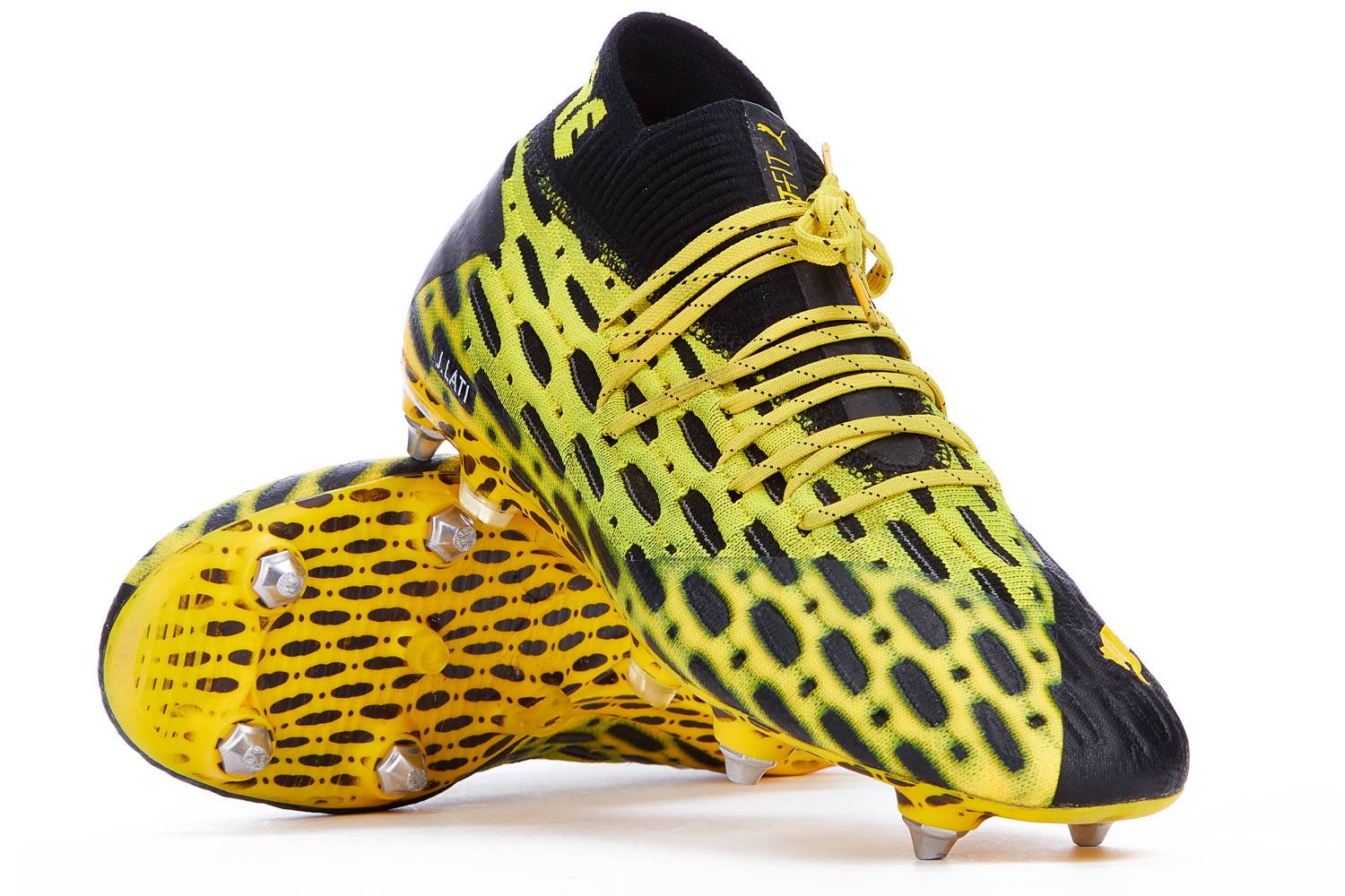 2020 Puma Match Worn Future 5.1 Netfit Football Boots (Joel Latibeaudiere) *Very Good* SG 8½