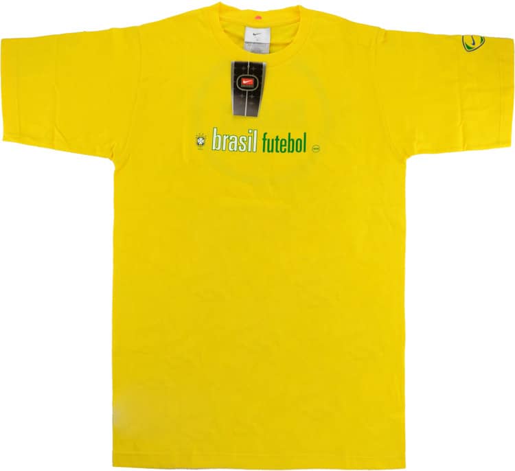 2000-02 Brazil Nike 'Futebol' Tee - NEW