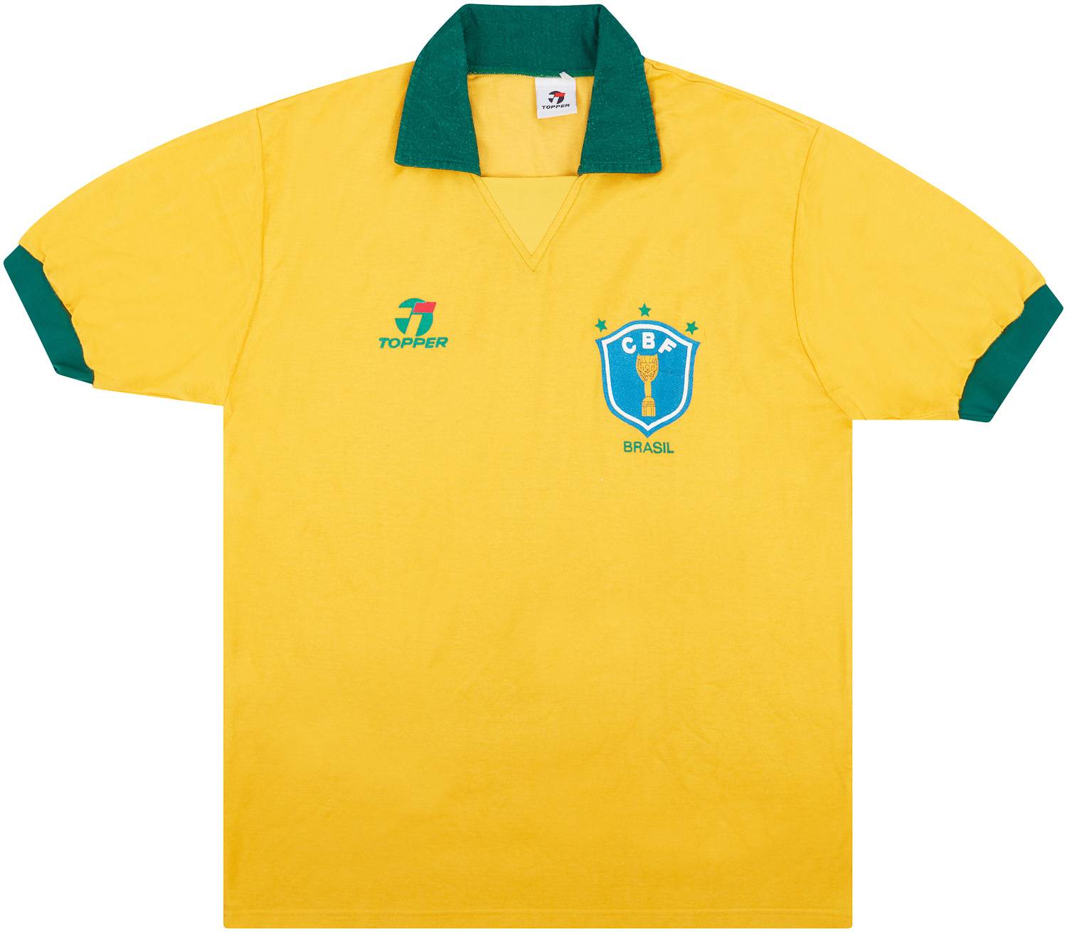 1990 Brazil Home Shirt - 8/10 - S