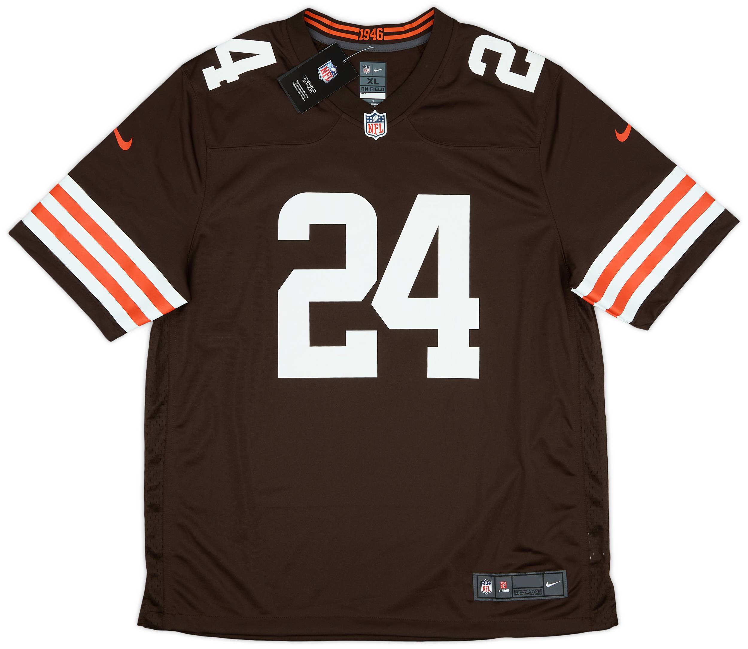 2020-23 Cleveland Browns Chubb #24 Nike Game Home Jersey (L)