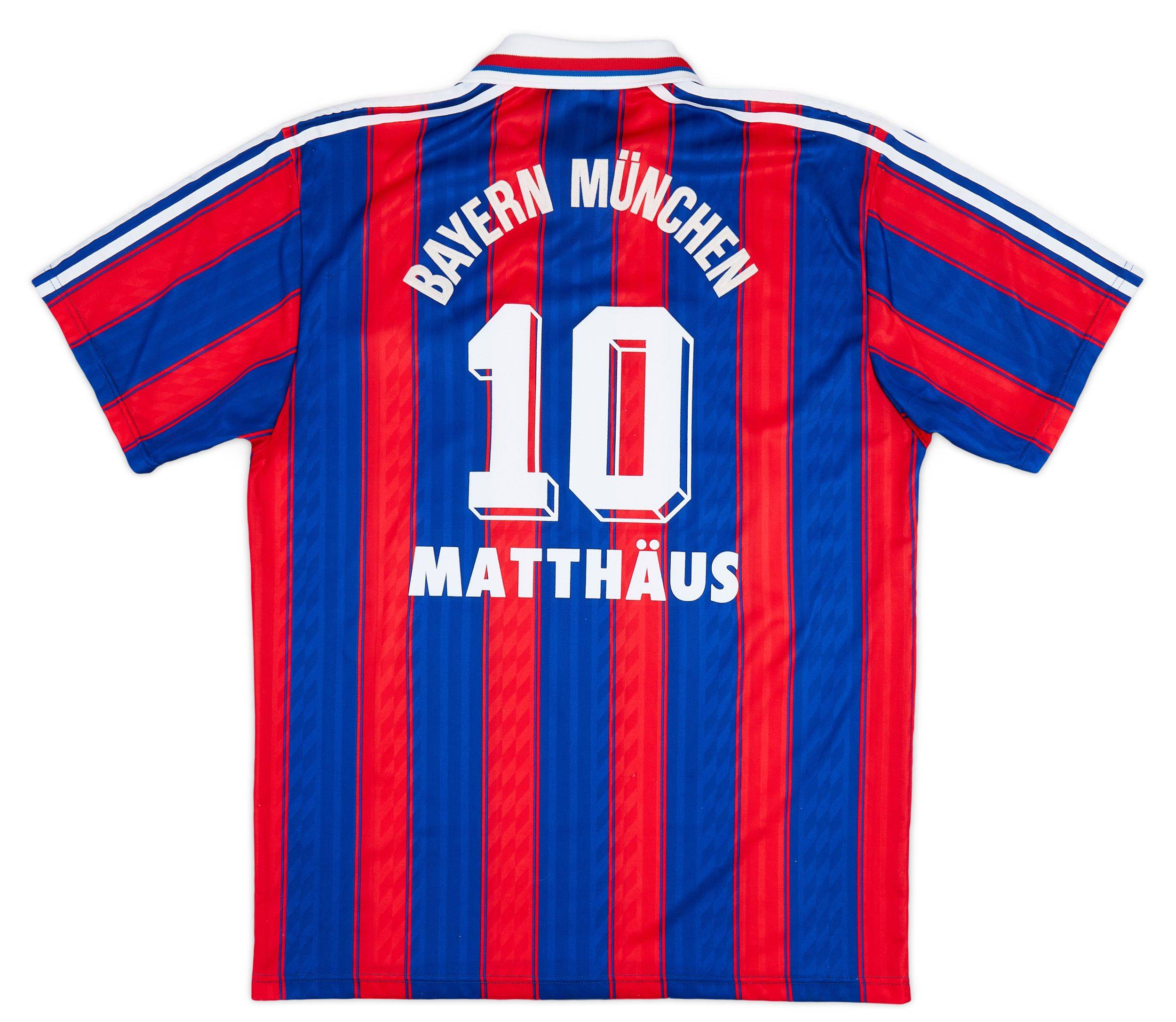 1995 97 Bayern Munich Home Shirt Matthaus 10