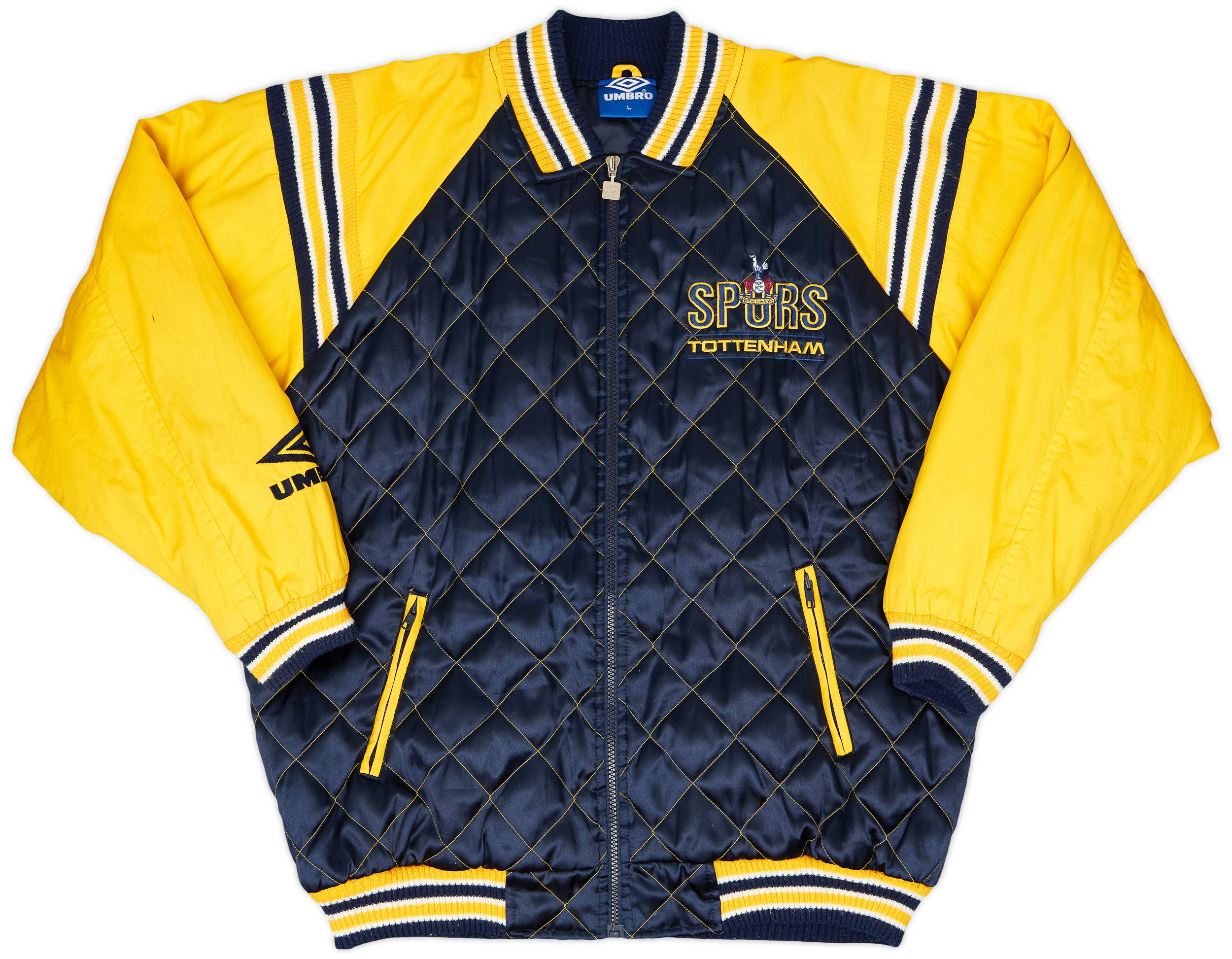 1991-92 Tottenham Umbro Quilted Bomber Jacket - 8/10 - (L)