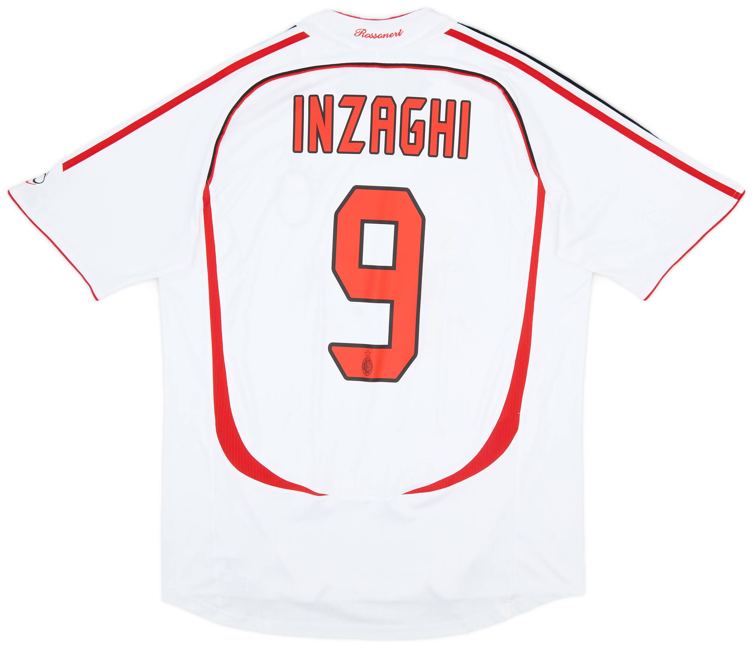 2006-07 AC Milan Away Shirt Inzaghi #9 - 5/10 - (L)
