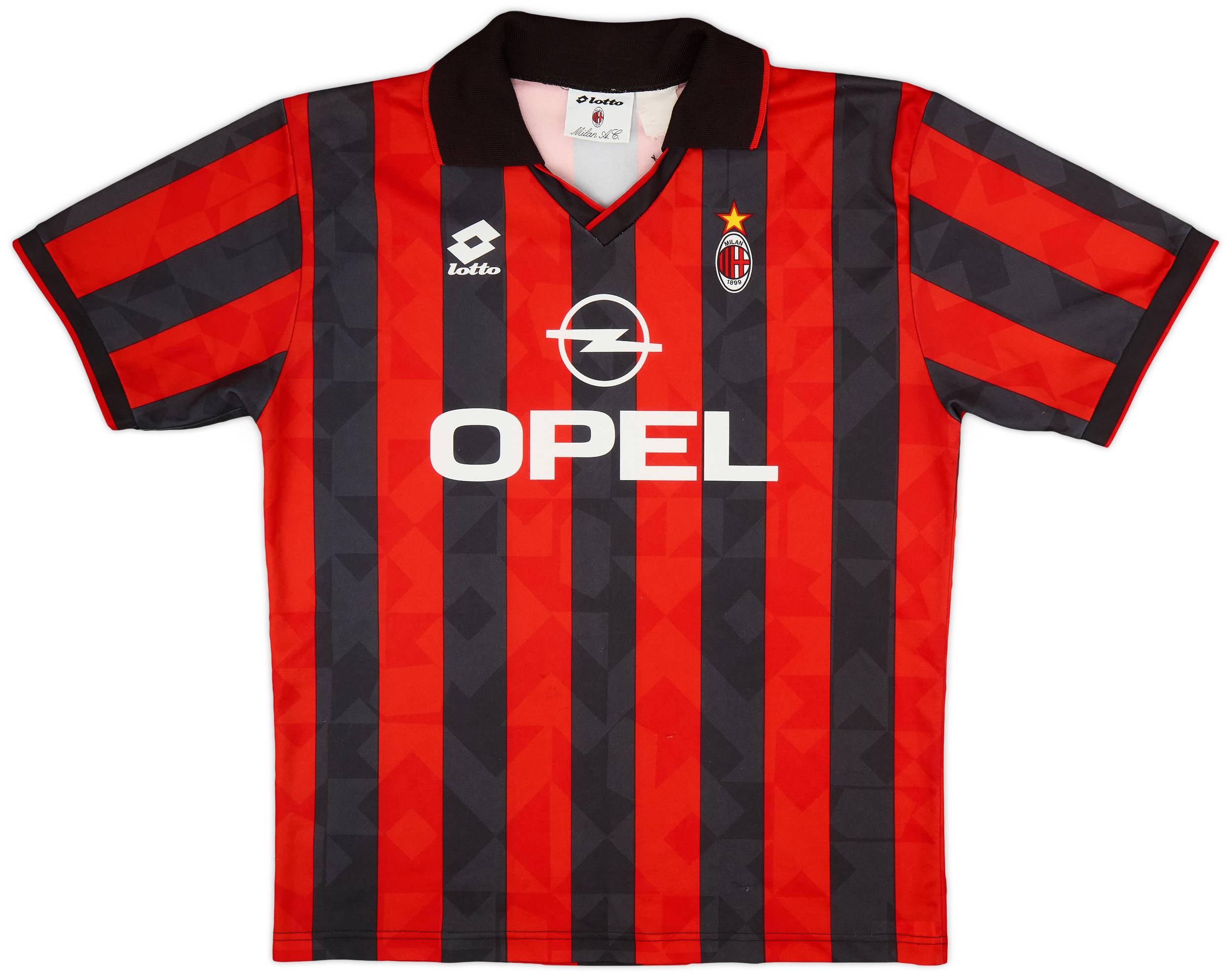 1995-96 AC Milan Home Shirt - 8/10 - (L)