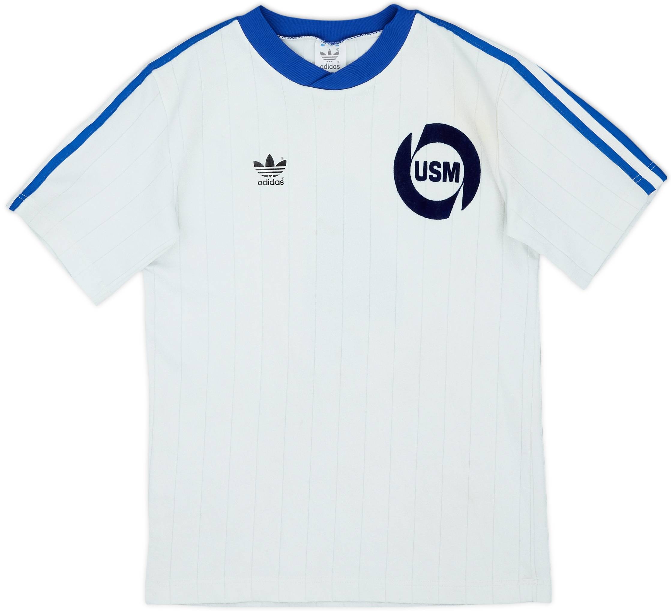 1980s adidas Template Shirt Weissenfels #4 - 6/10 - (XL.Boys)