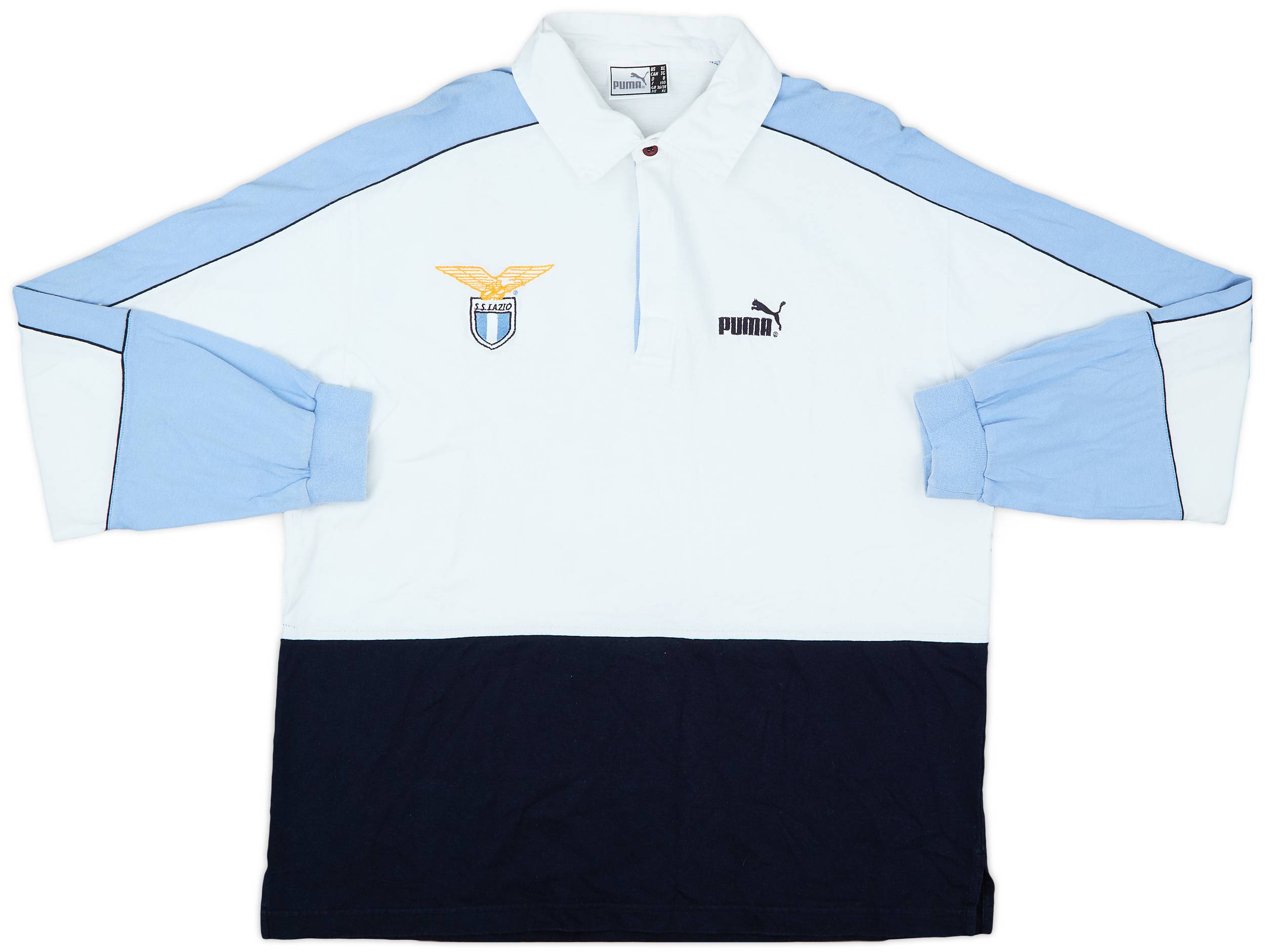 2000-01 Lazio Puma Polo L/S Shirt - 9/10 - (XL)