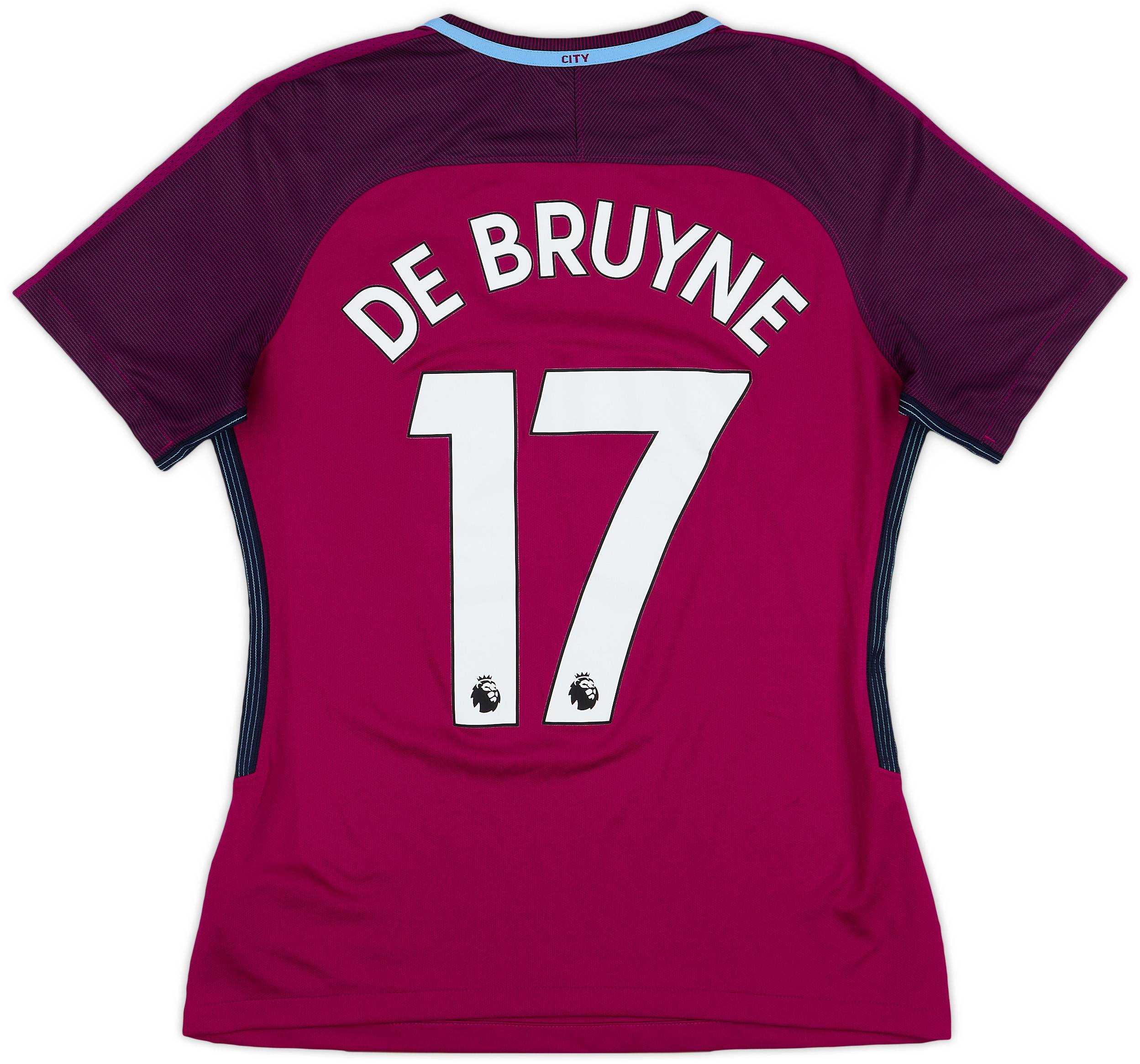 2017-18 Manchester City Away Shirt De Bruyne #17 - 9/10 - (Women's M)
