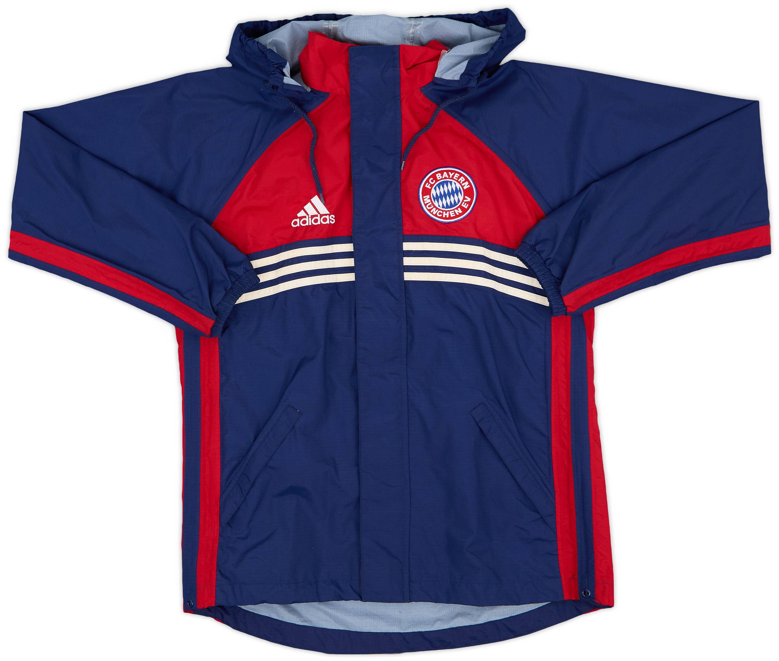 1998-00 Bayern Munich adidas Hooded Rain Jacket - 6/10 - (XL.Boys)