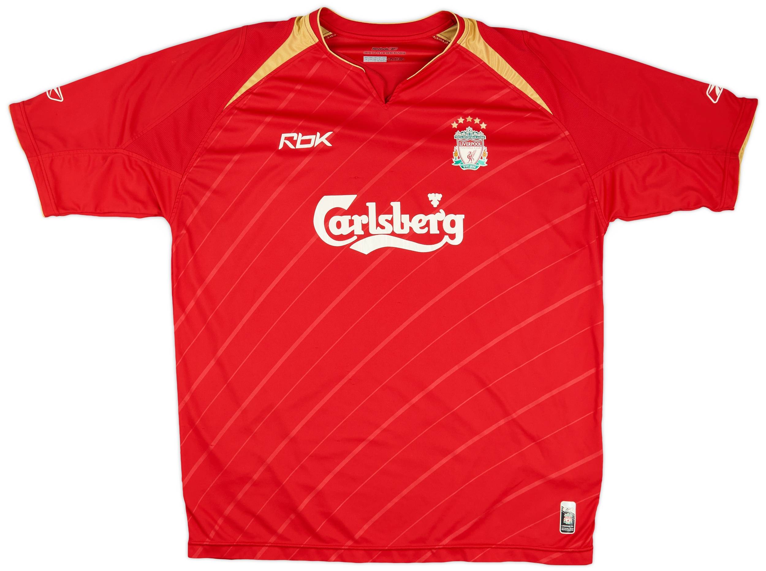 2005-06 Liverpool CL Home Shirt - 8/10 - (XL)