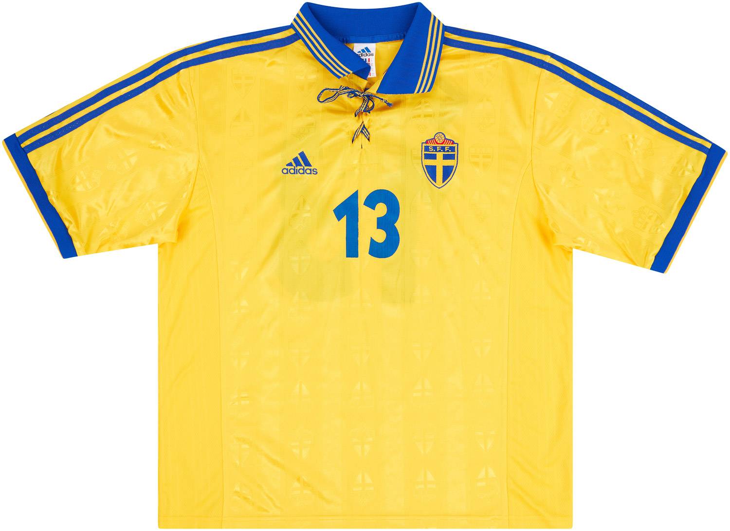 1998 Sweden Match Issue Home Shirt #13 (Lucic)