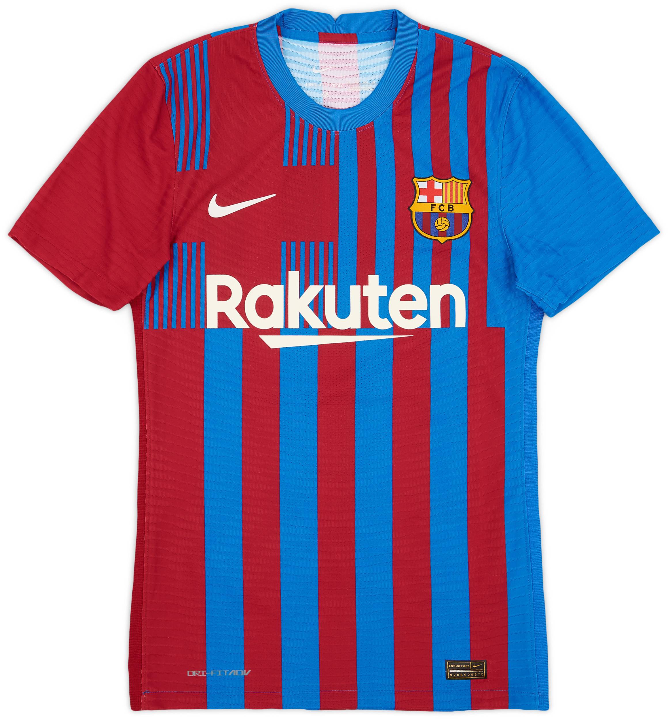 2021-22 Barcelona Authentic Home Shirt - 10/10 - (XS)