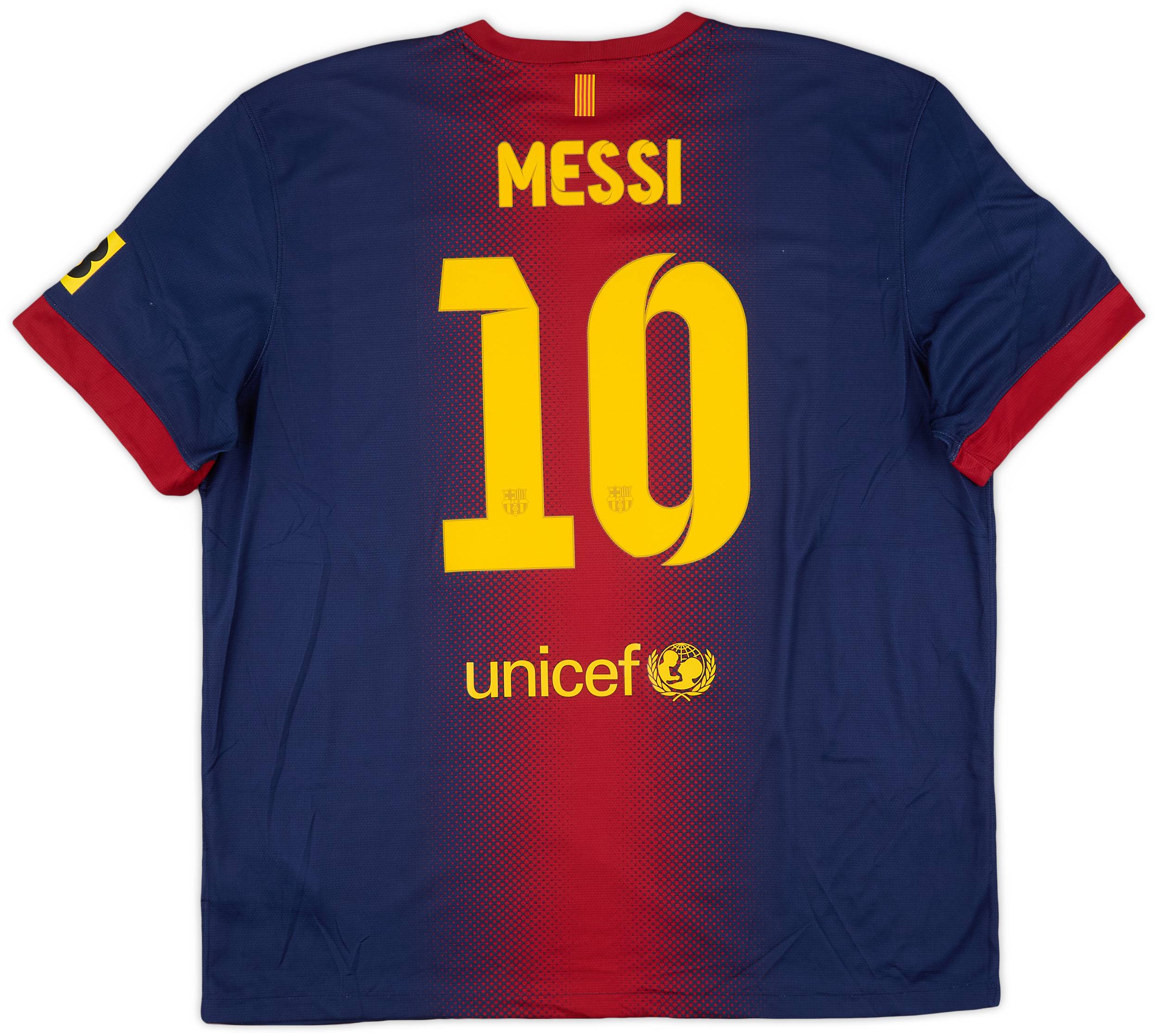 2012-13 Barcelona Home Shirt Messi #10 - 9/10 - (XXL)