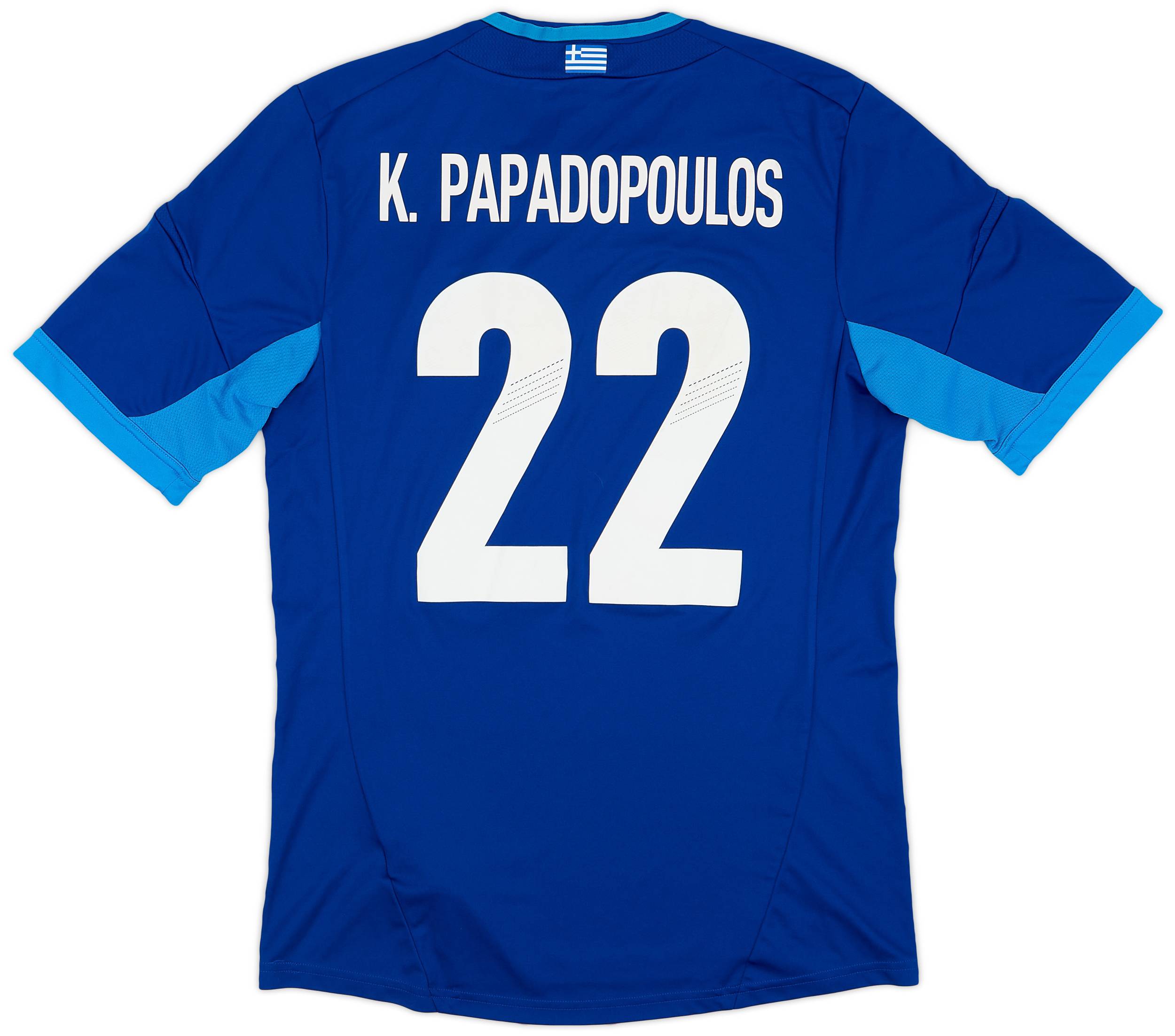 2012-13 Greece Away Shirt K.Papadopoulos #22 - 8/10 - (M)