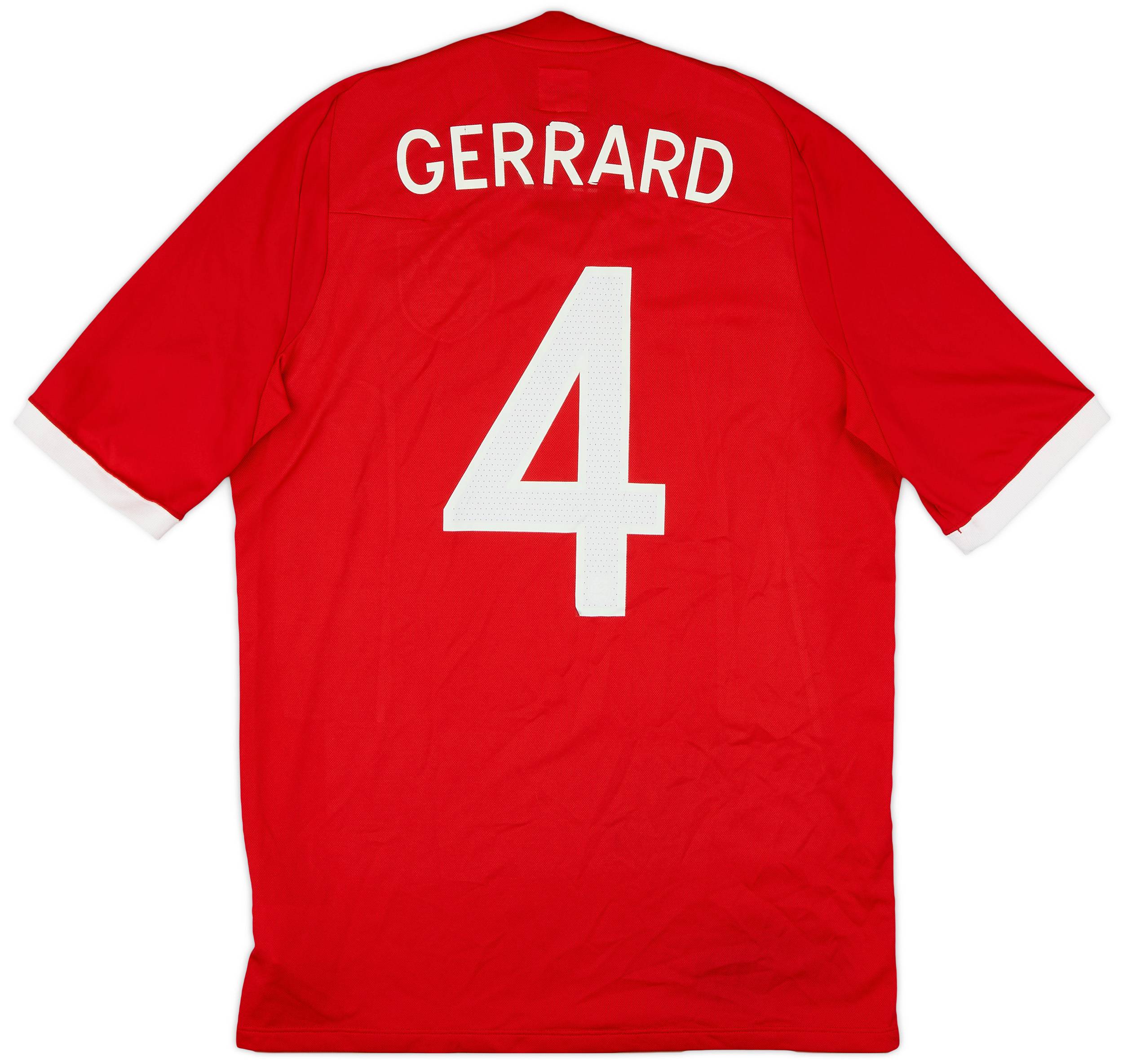 2010-11 England Away Shirt Gerrard #4 - 6/10 - (M)