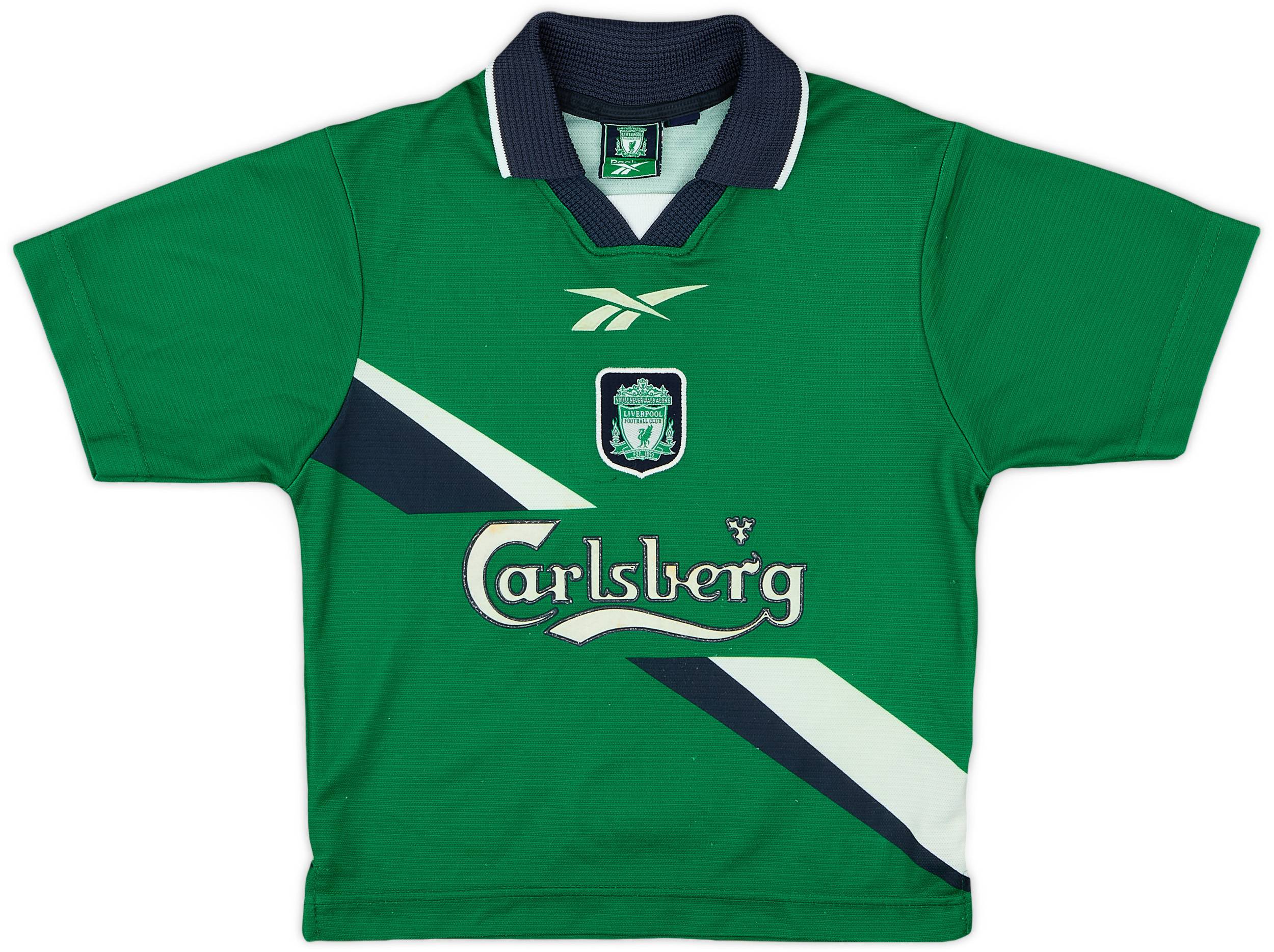 ウェア Reebok Liverpool 99/00 Away Uniform Reebok 1999-00 Liverpool Match Issue Away Shirt - Football