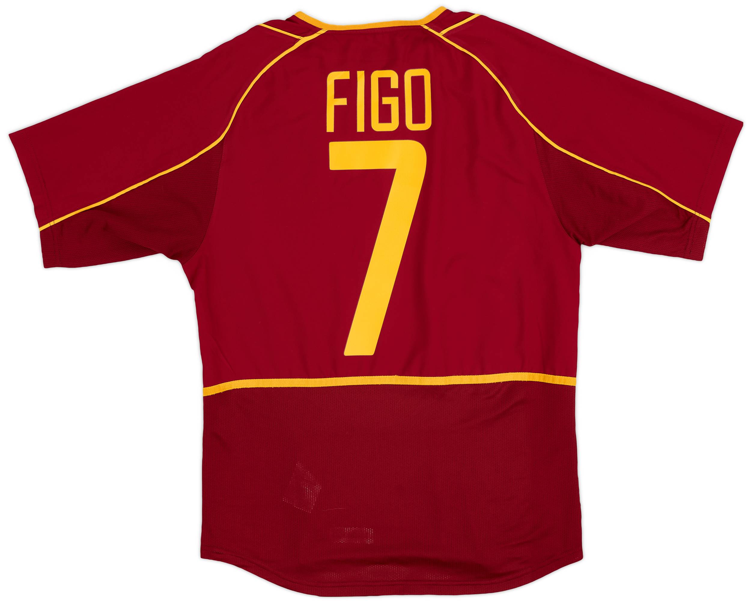 2002-04 Portugal Home Shirt Figo #7 - 8/10 - (S)